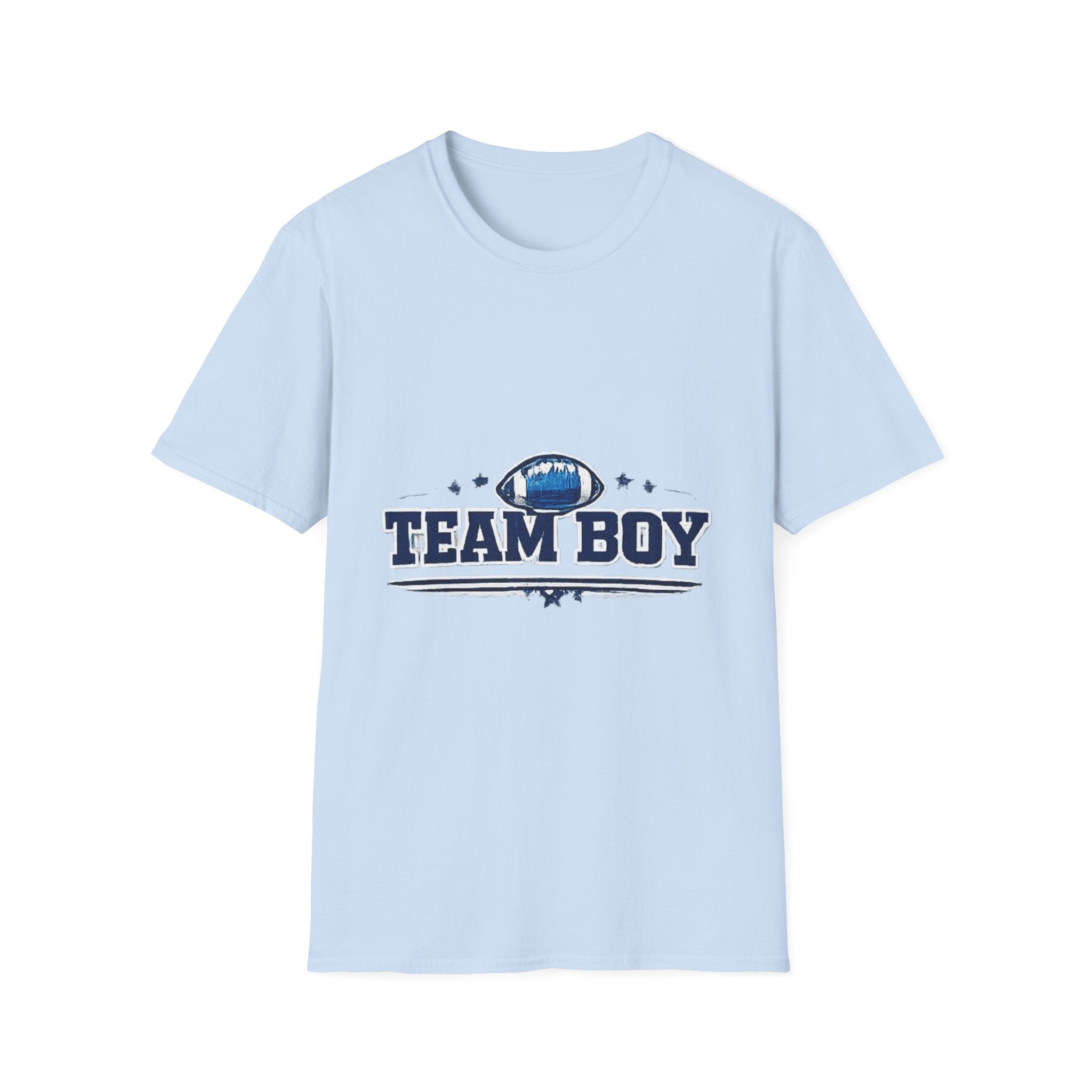 Team Boy Football design T Shirt | Baby Shower Gender Reveal