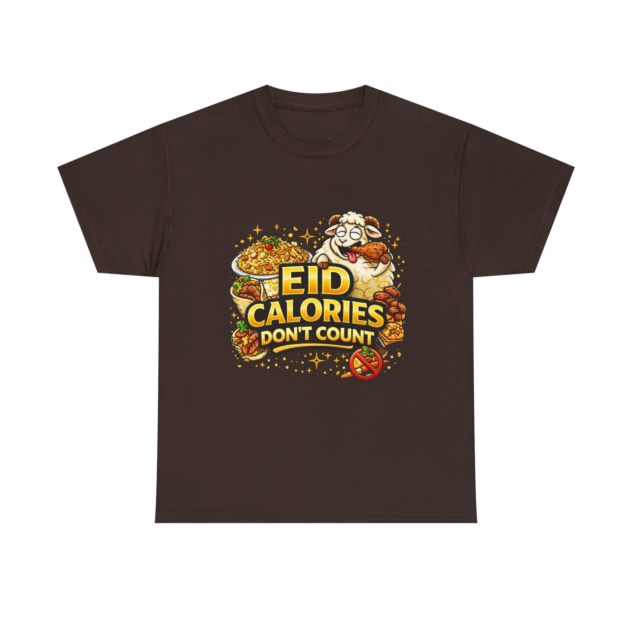 Eid Calories Don't Count Tee — Funny Eid Shirt for Ramadan Celebrations
