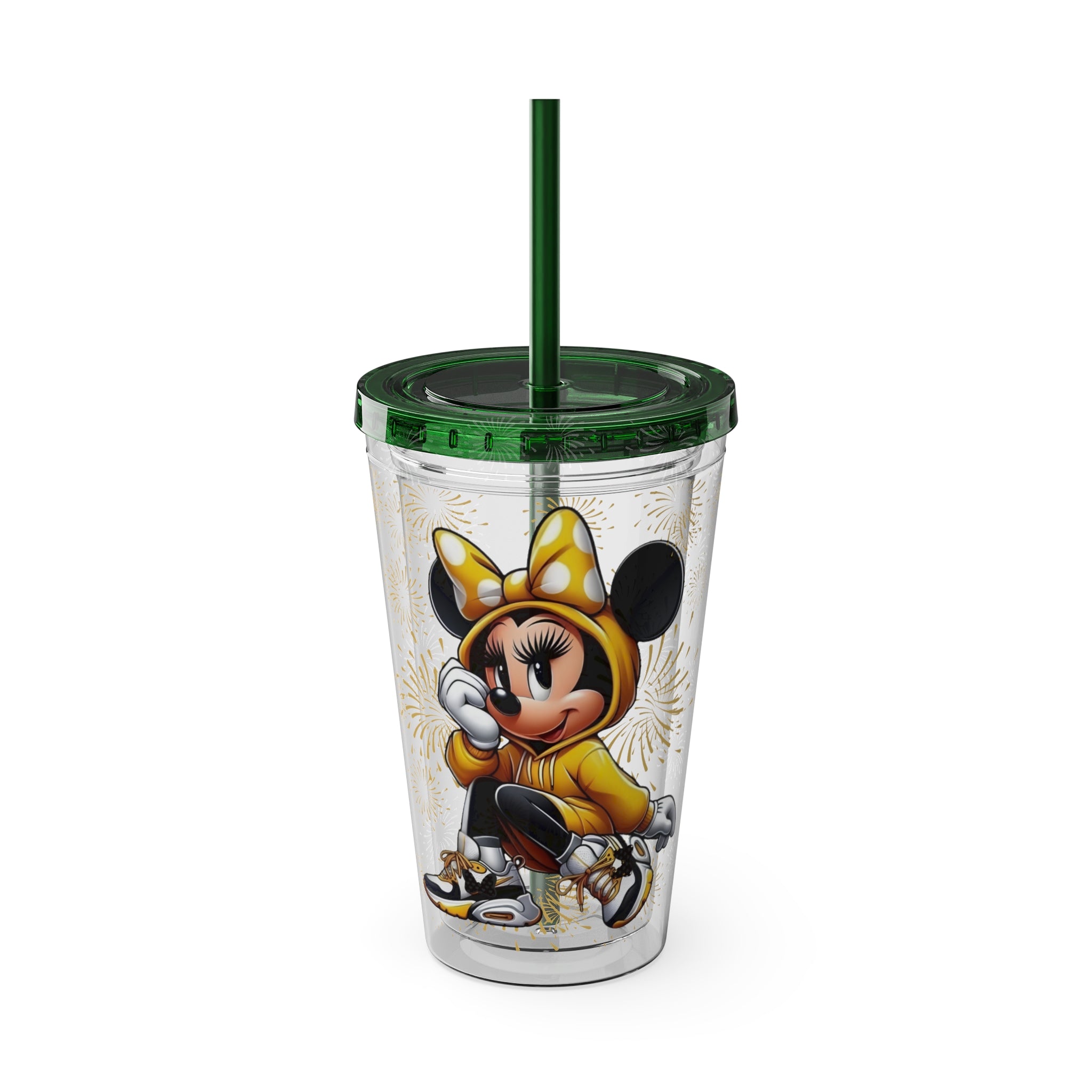 Minnie Mouse Sunsplash 16oz Tumbler with Straw