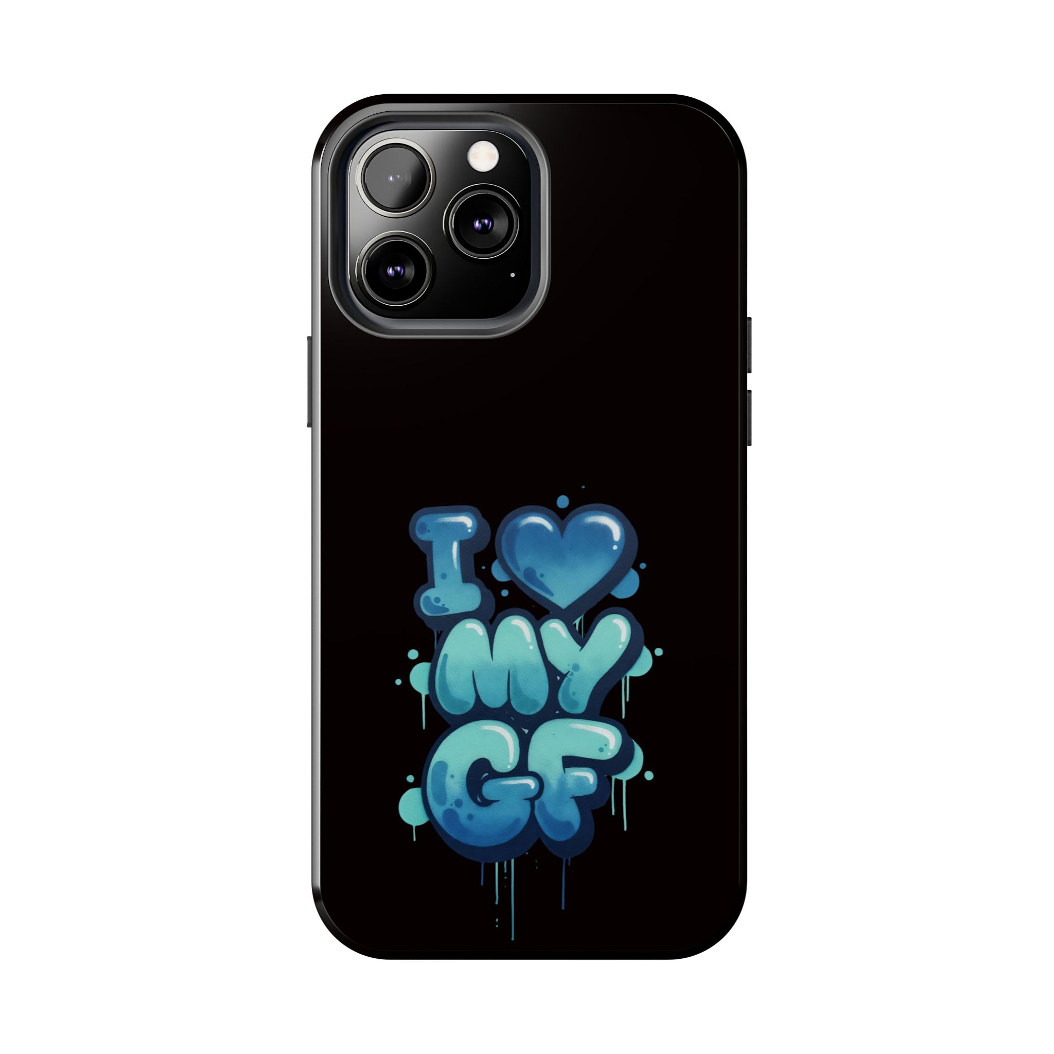 I Love My GF Phone Case — Protective Glossy "I  My GF" Design