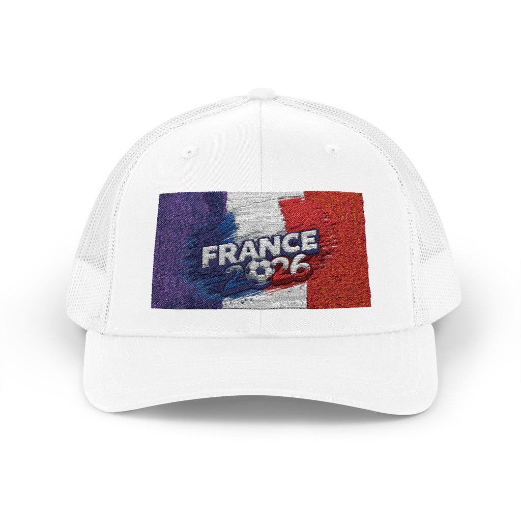 France Flag Trucker Cap - Vintage Distressed French Pride Snapback