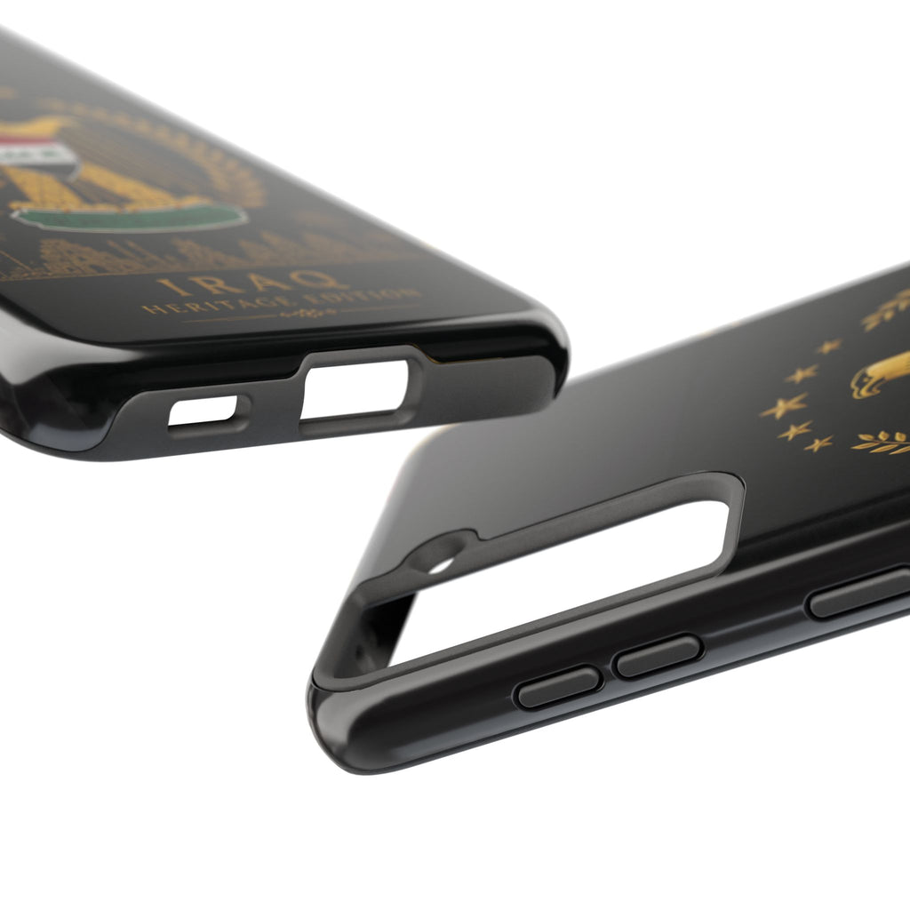 Iraq Coat of Arms Tough Phone Case — Arabic ‘Allahu Akbar’ Military Eagle Design