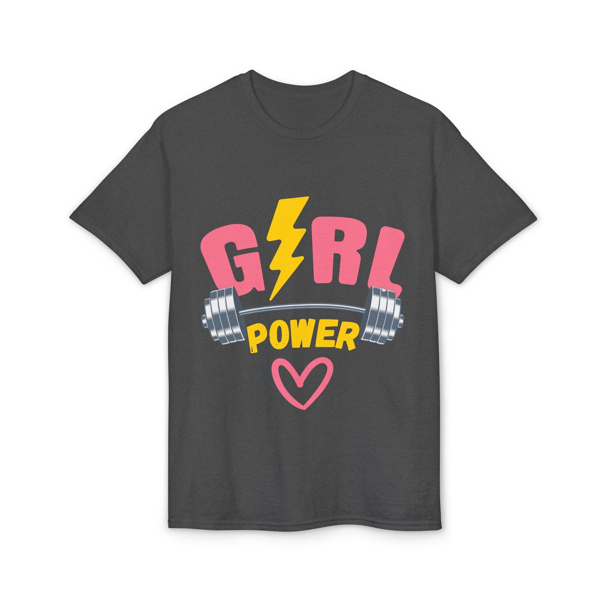 Girl Power T-Shirt — Pink Lightning Barbell Fitness Tee