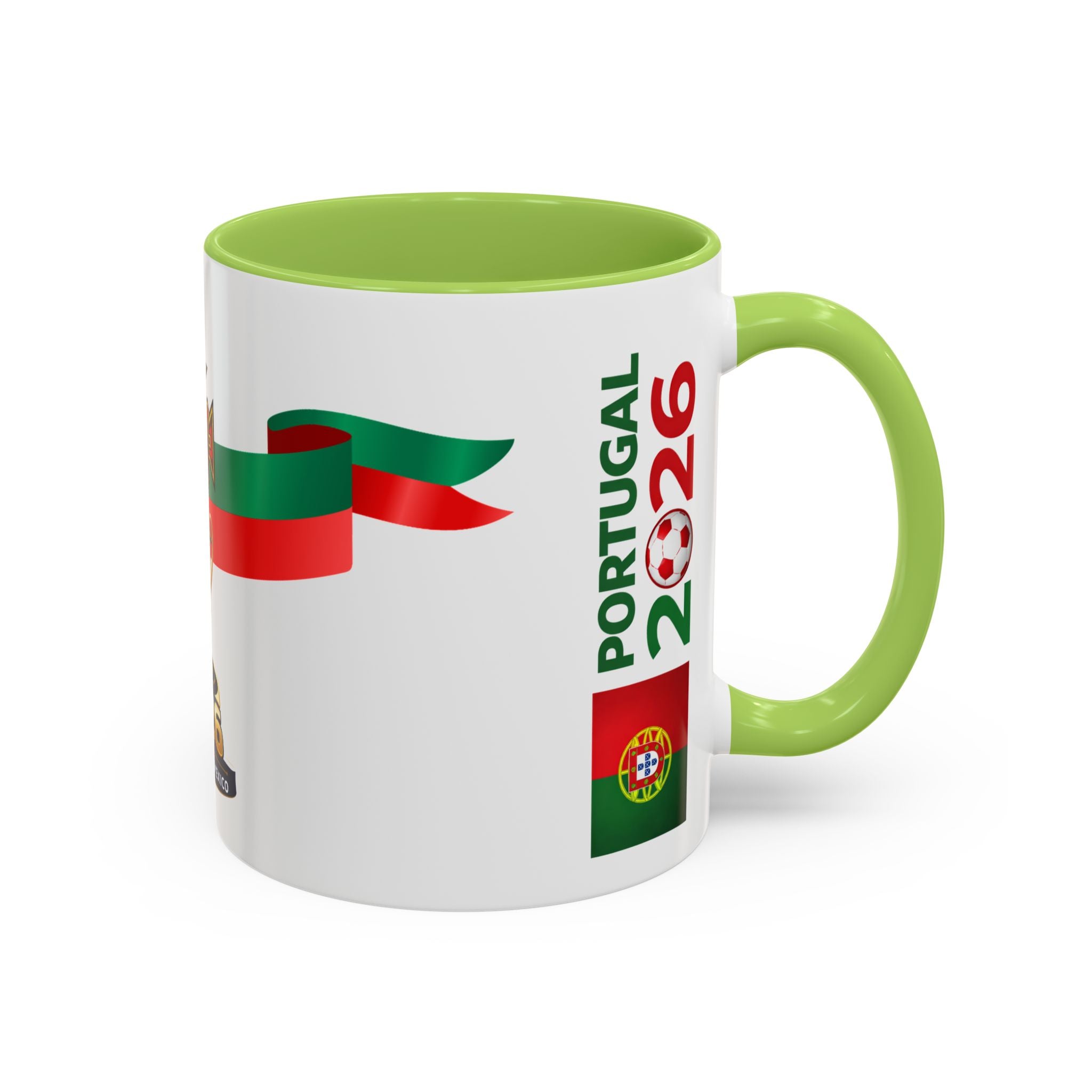 Portugal 2026 Soccer Cup Accent Coffee Mug – Portugal 2026 Trophy Design