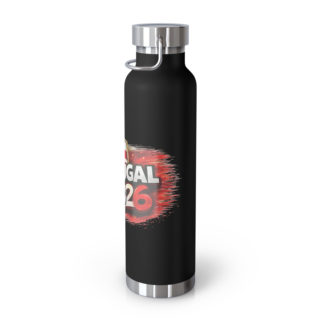 Portugal 2026 Soccer Stainless Bottle — 22oz Insulated Vacuum Tumbler