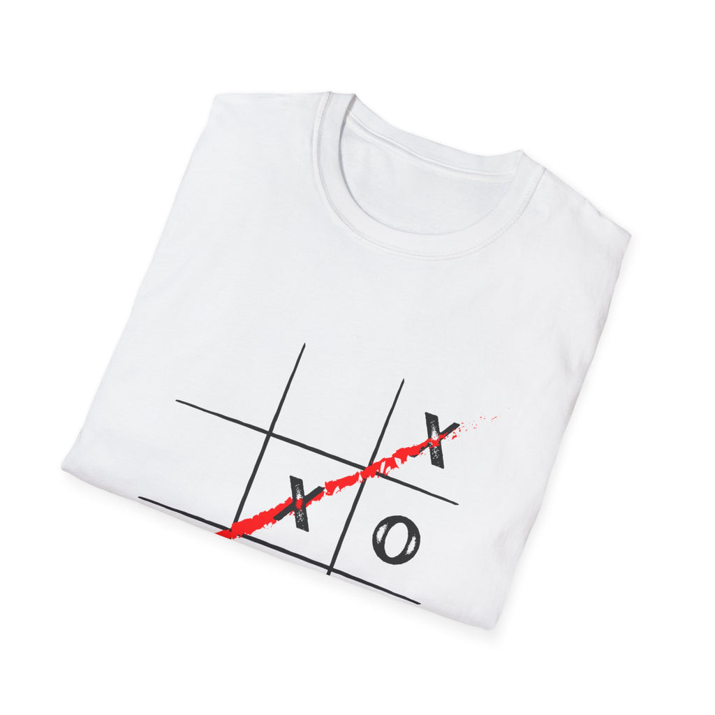 T-Shirt — Tic-Tac-Toe Graphic Tee “Maybe Tomorrow”