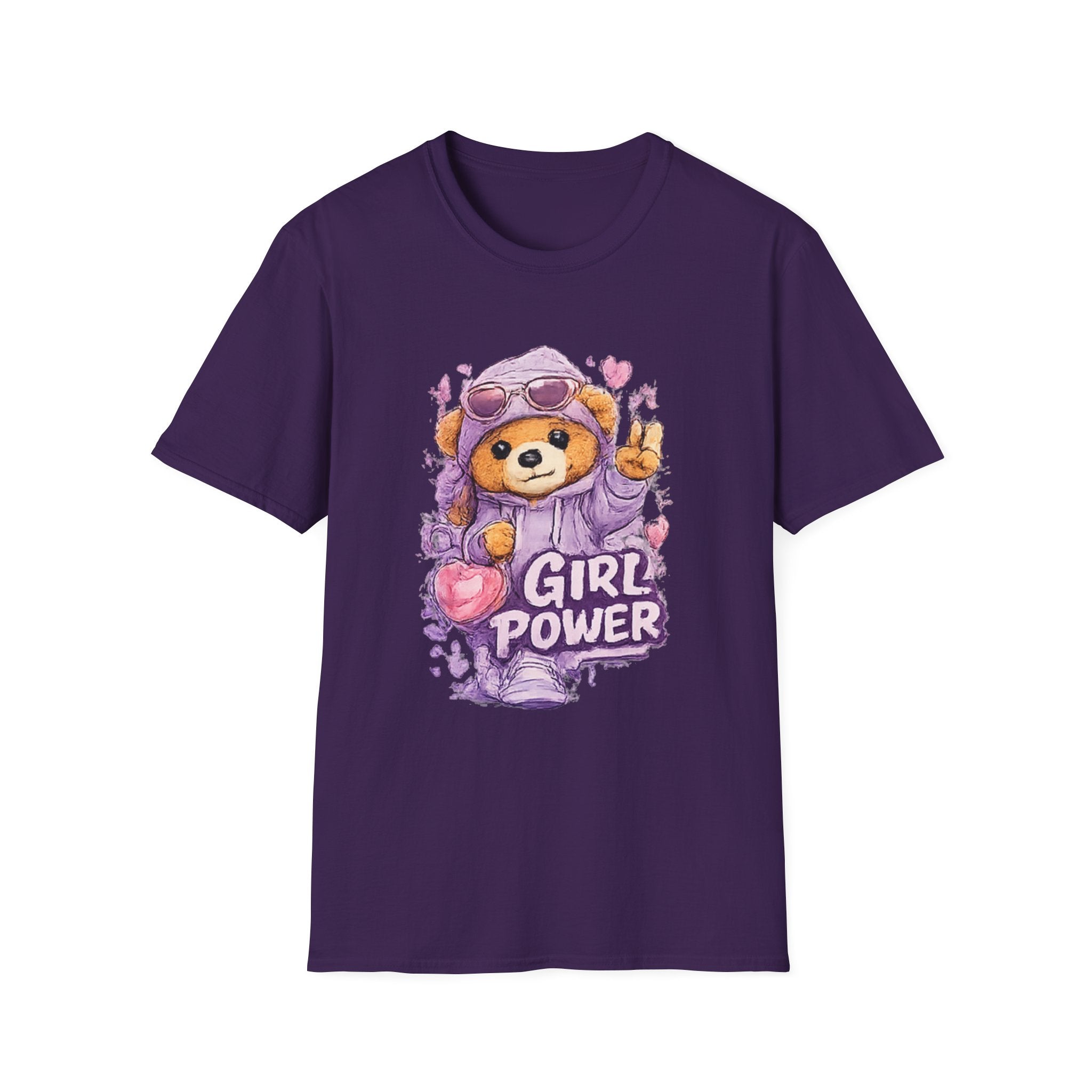 Girl Power Bear T-Shirt — Cute Feminist Graphic Tee