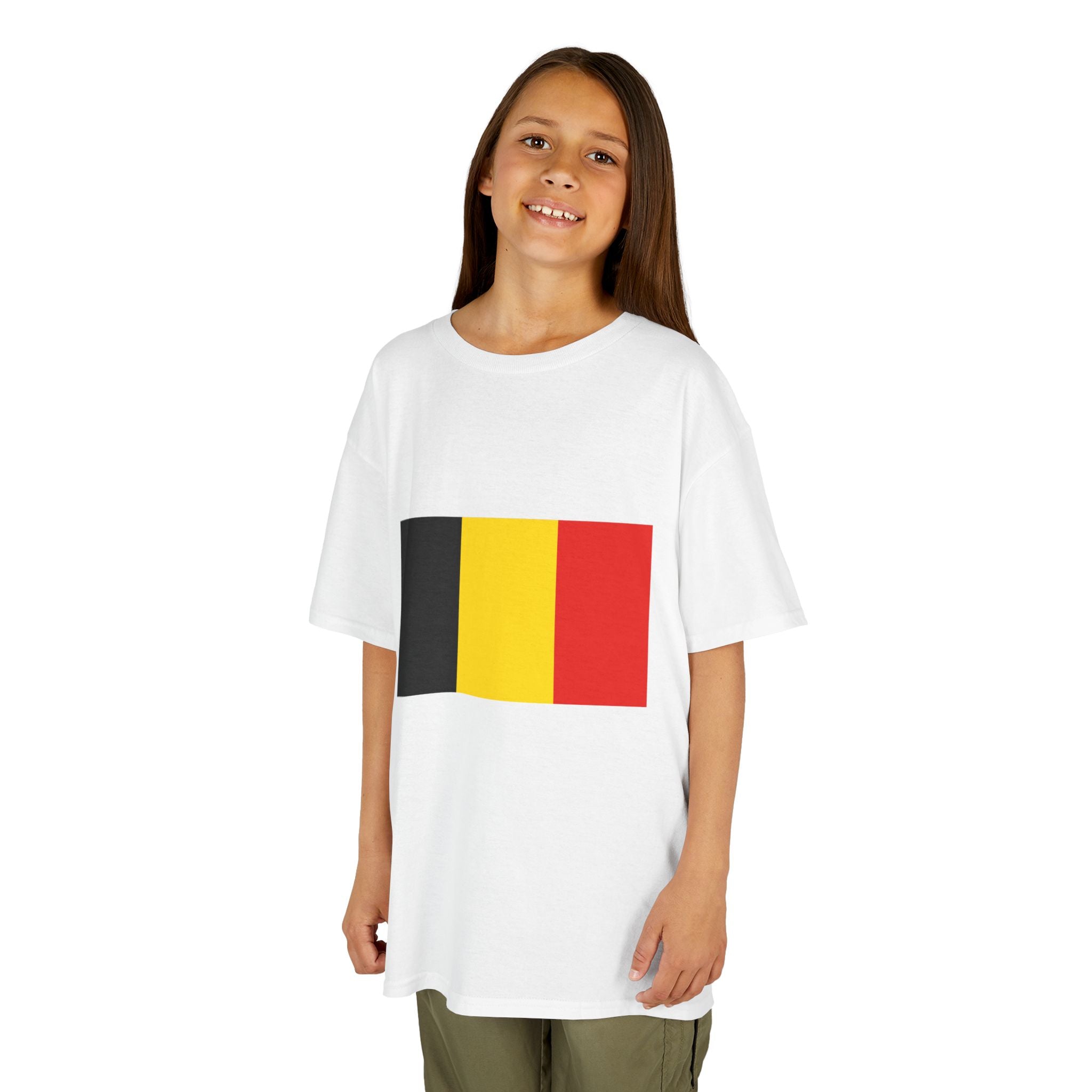 Belgium Kids T‑Shirt — Belgian Flag & Soccer Fan Tee for Children