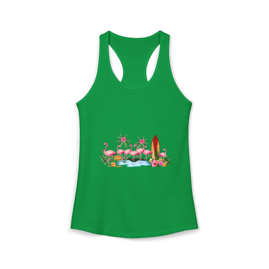 Women's Ideal Racerback Tank Flamingo Beach
