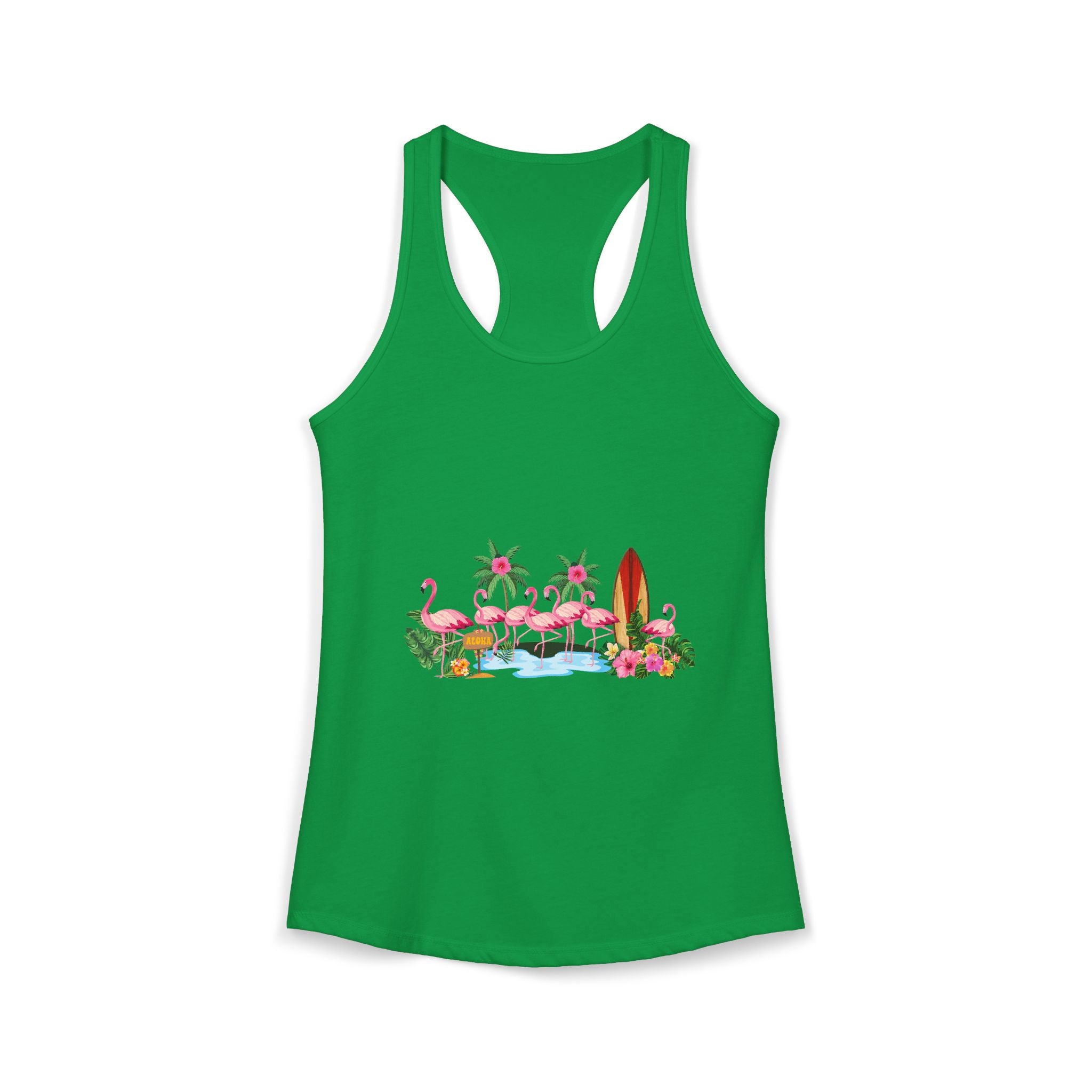 Women's Ideal Racerback Tank Flamingo Beach