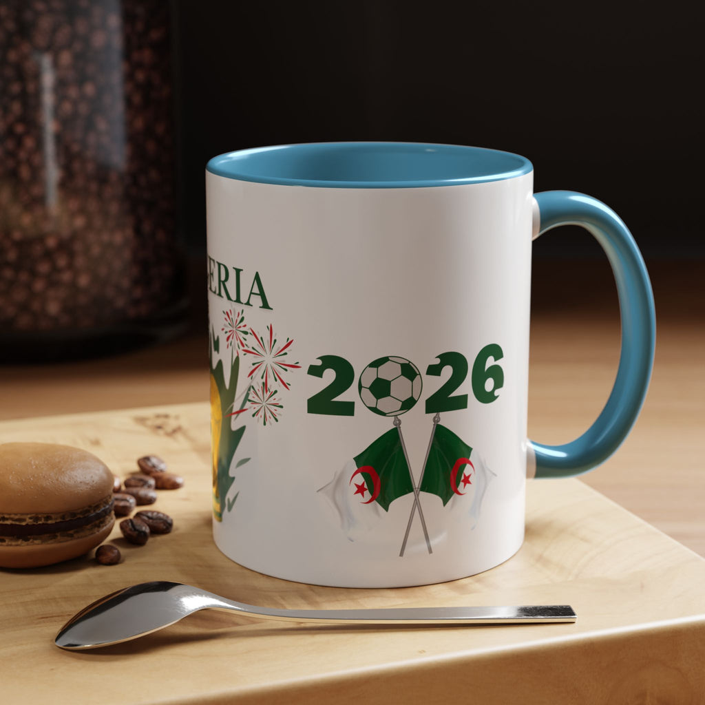 Algeria 2026 Cup Coffee Mug - Soccer Fan Accent Mug