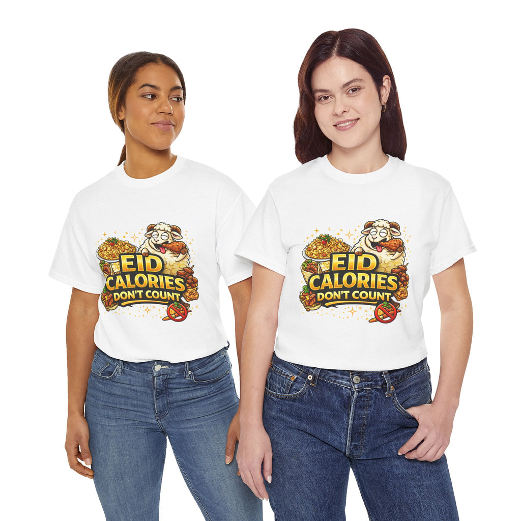 Eid Calories Don't Count Tee — Funny Eid Shirt for Ramadan Celebrations