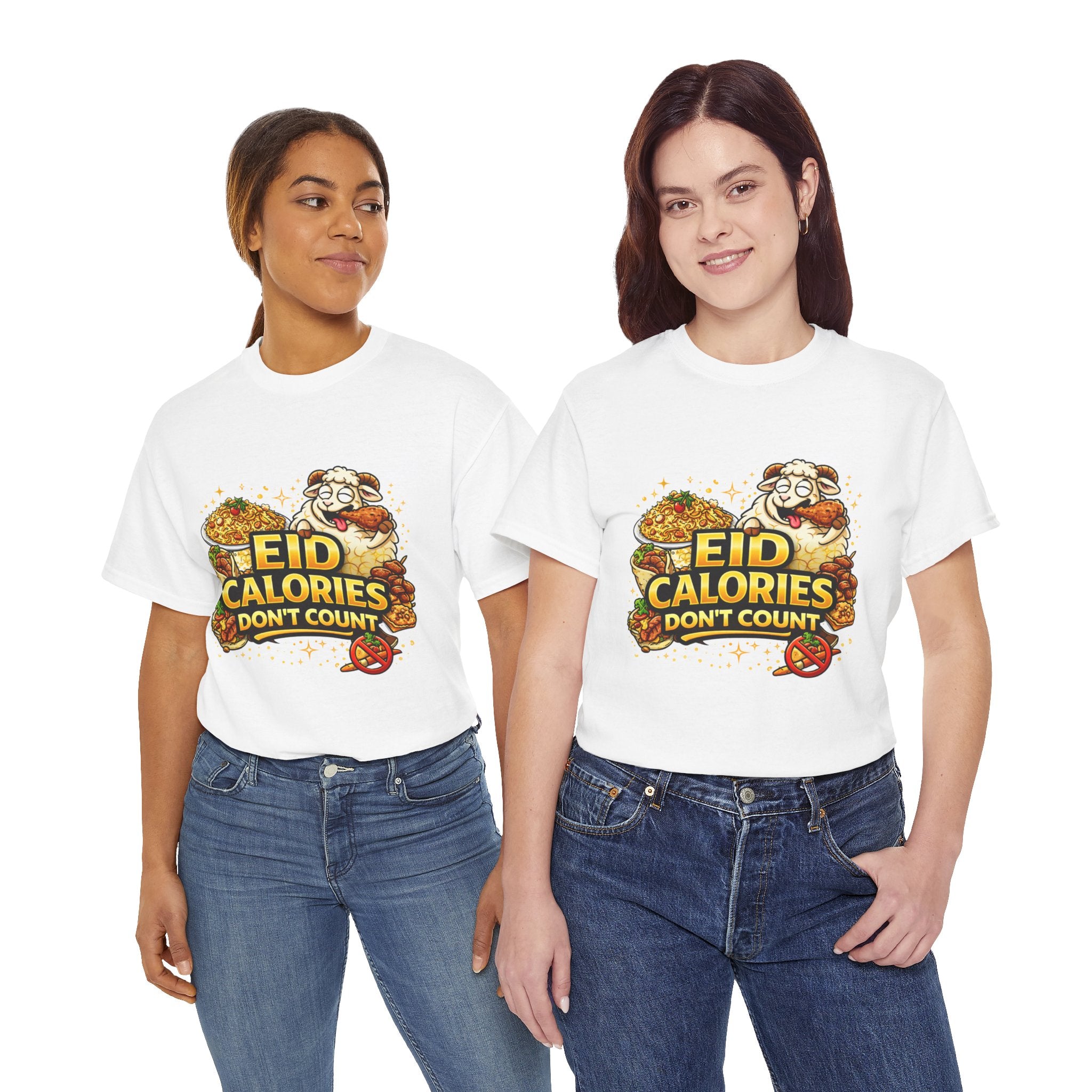 Eid Calories Don't Count Tee — Funny Eid Shirt for Ramadan Celebrations