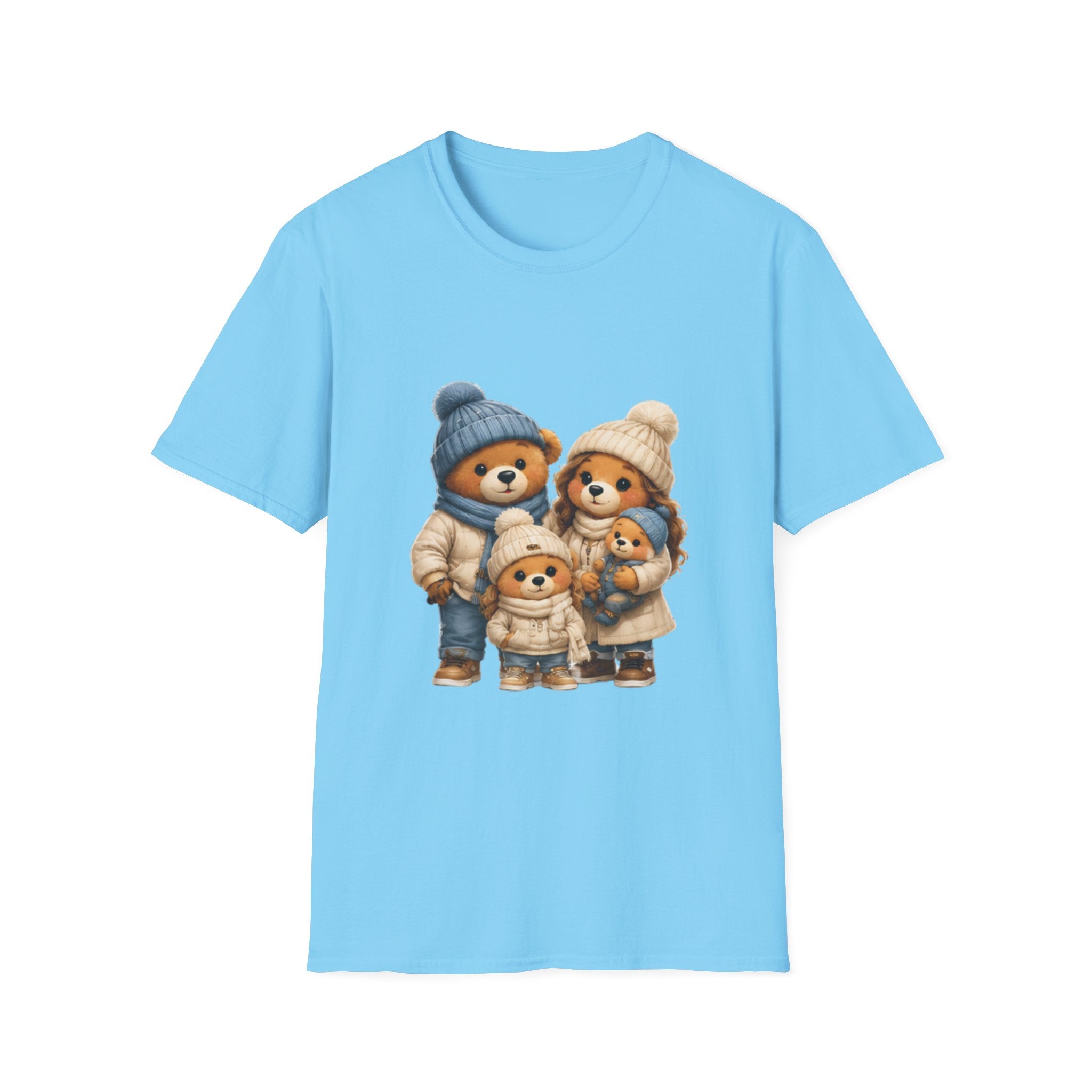 Bear Family Winter Tee — Cute Cozy Holiday Family unisex t Shirt