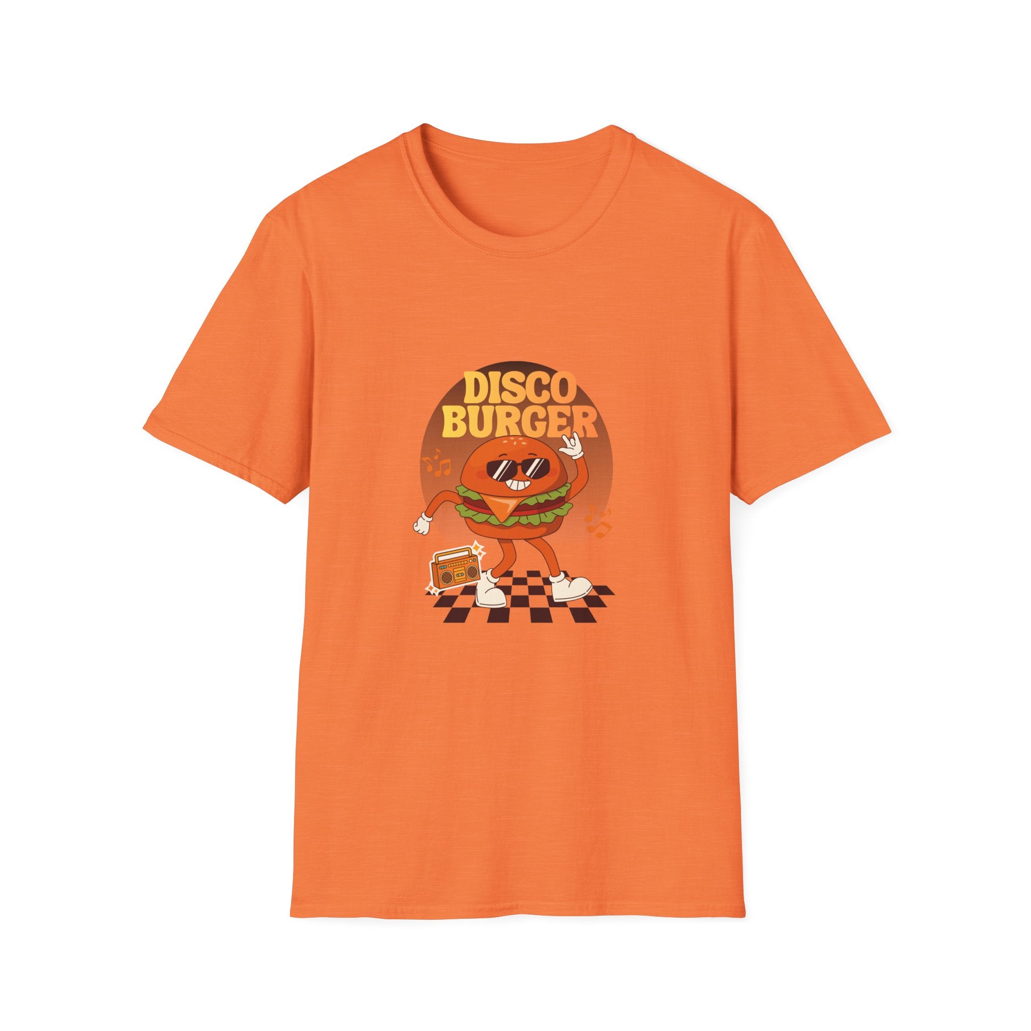 Disco Burger T-Shirt — Retro Dancing Burger Graphic Tee