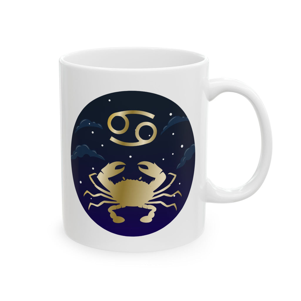 Cancer Zodiac Cancer Constellation Ceramic Mug — Astrology Night Sky Coffee Cup (11oz, 15oz)
