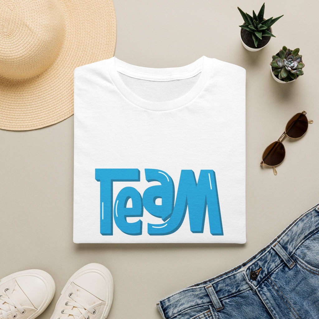Team Blue Baby Gender T-Shirt — Retro Wave Graphic Tee