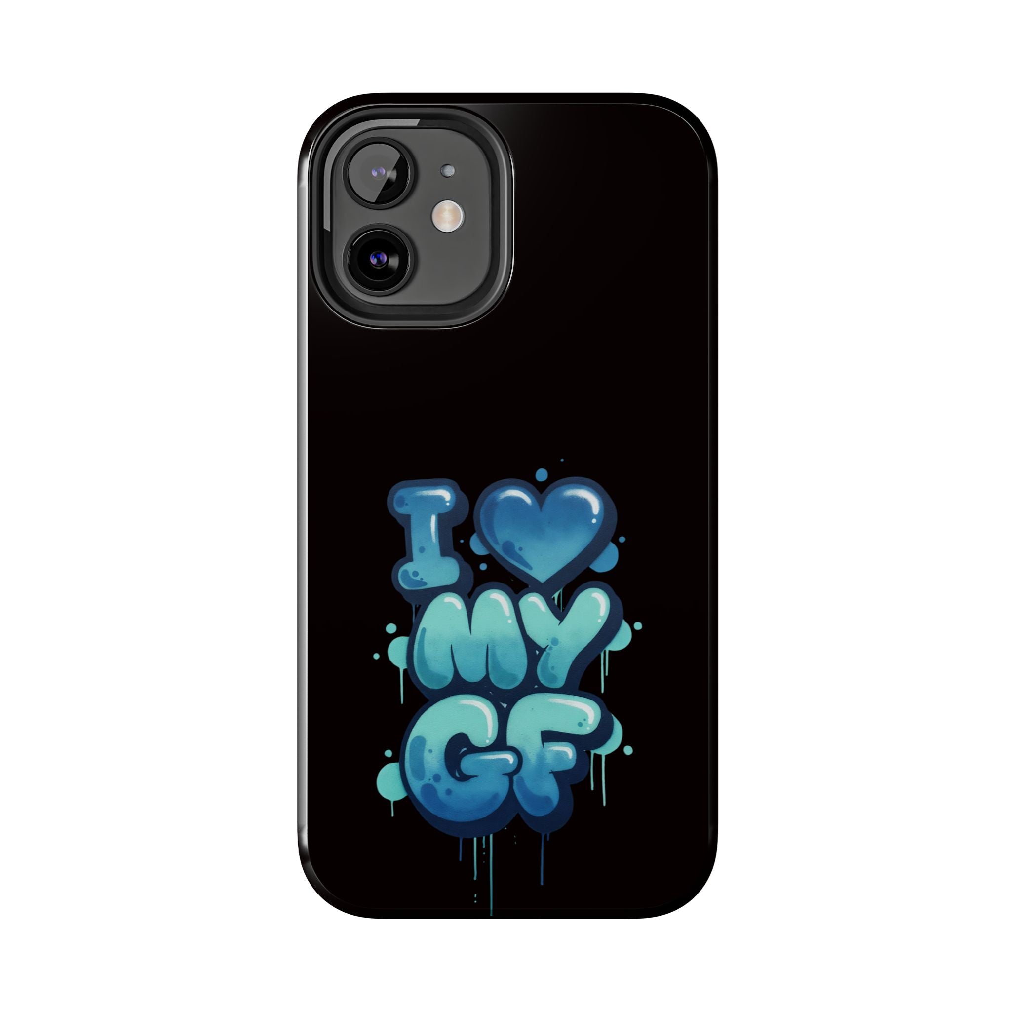 I Love My GF Phone Case — Protective Glossy "I  My GF" Design