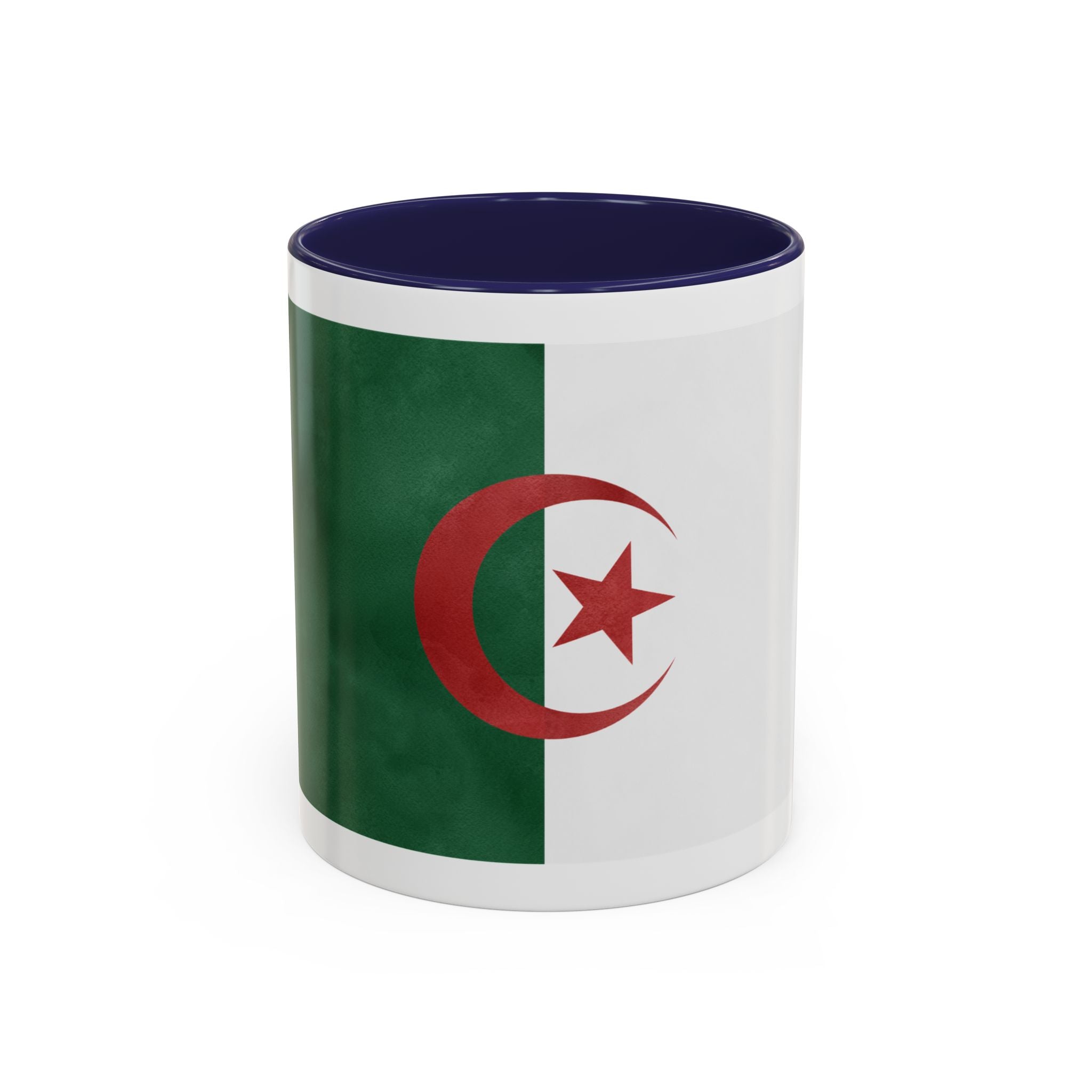 Algeria Flag Accent Coffee Mug (11/15oz) — Crescent & Star National Pride Tea Cup
