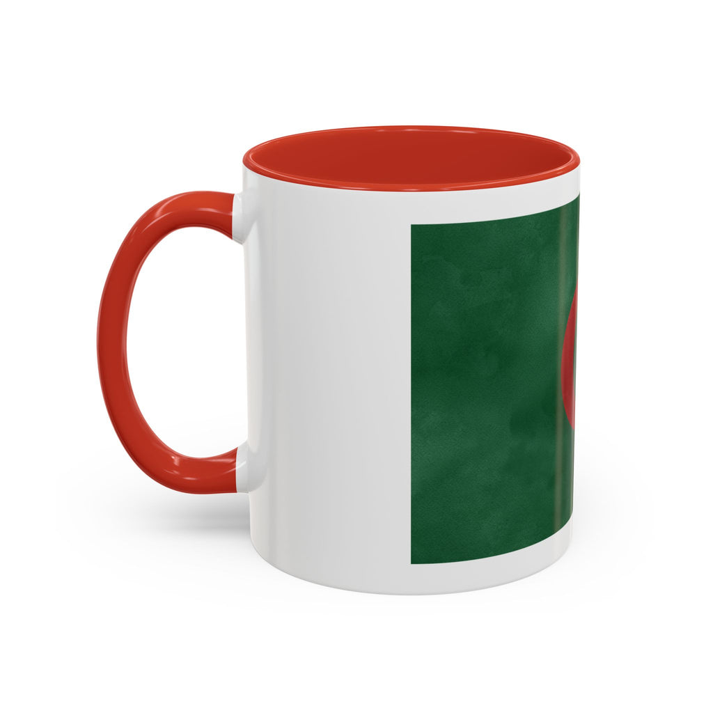 Algeria Flag Accent Coffee Mug (11/15oz) — Crescent & Star National Pride Tea Cup