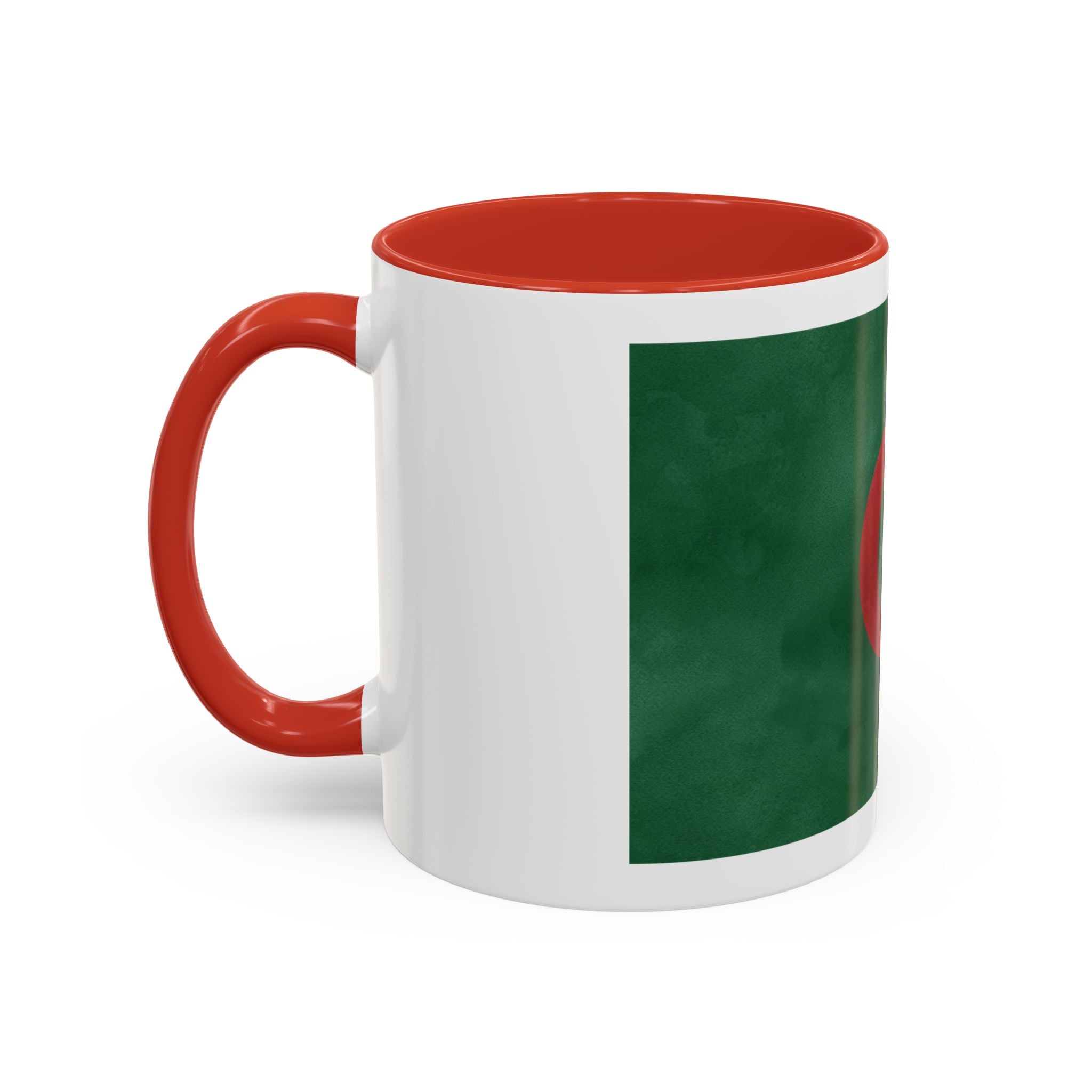 Algeria Flag Accent Coffee Mug (11/15oz) — Crescent & Star National Pride Tea Cup