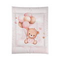 Comforter - Cute Bear with Balloons Pink Nursery Bedding, Baby Girl Toddler Blanket