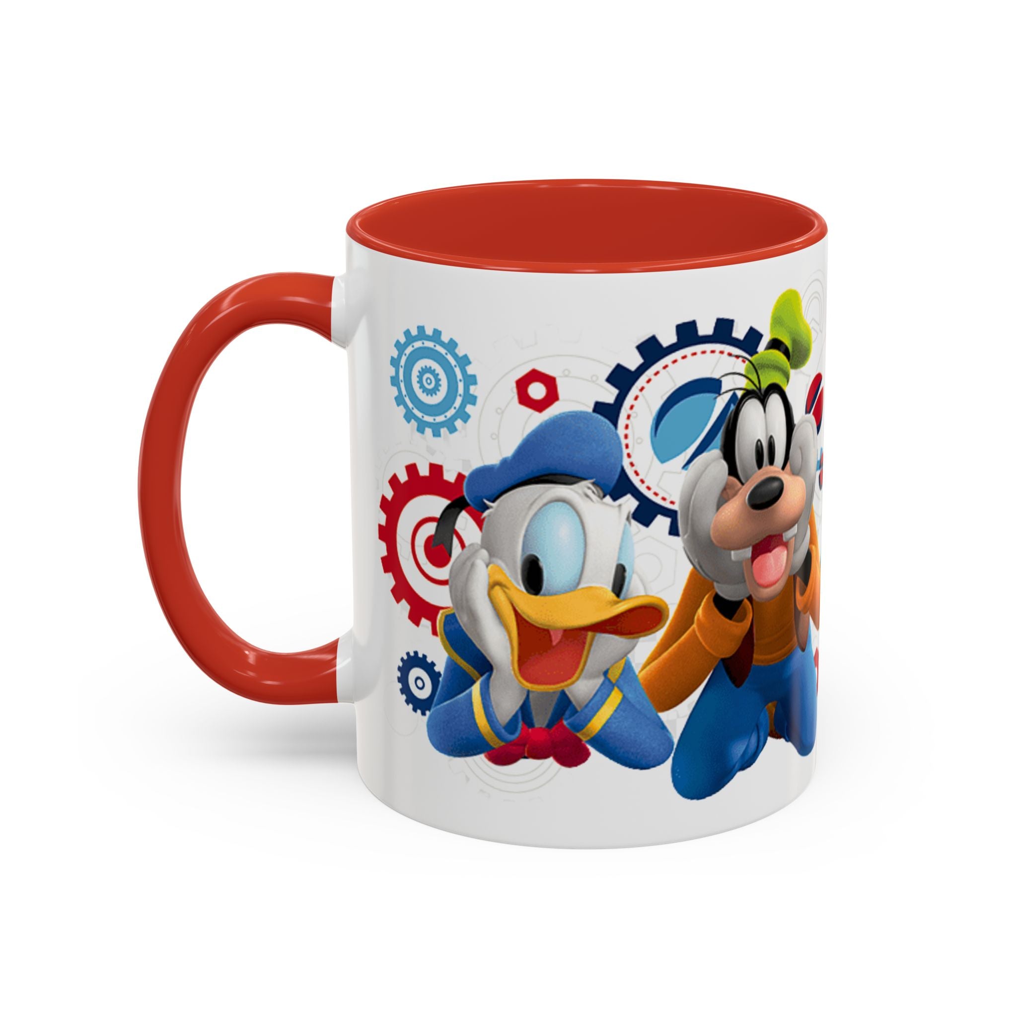 Disney Mickey & Friends Accent Coffee Mug – Mickey, Goofy & Pluto Cartoon Gift (11oz)