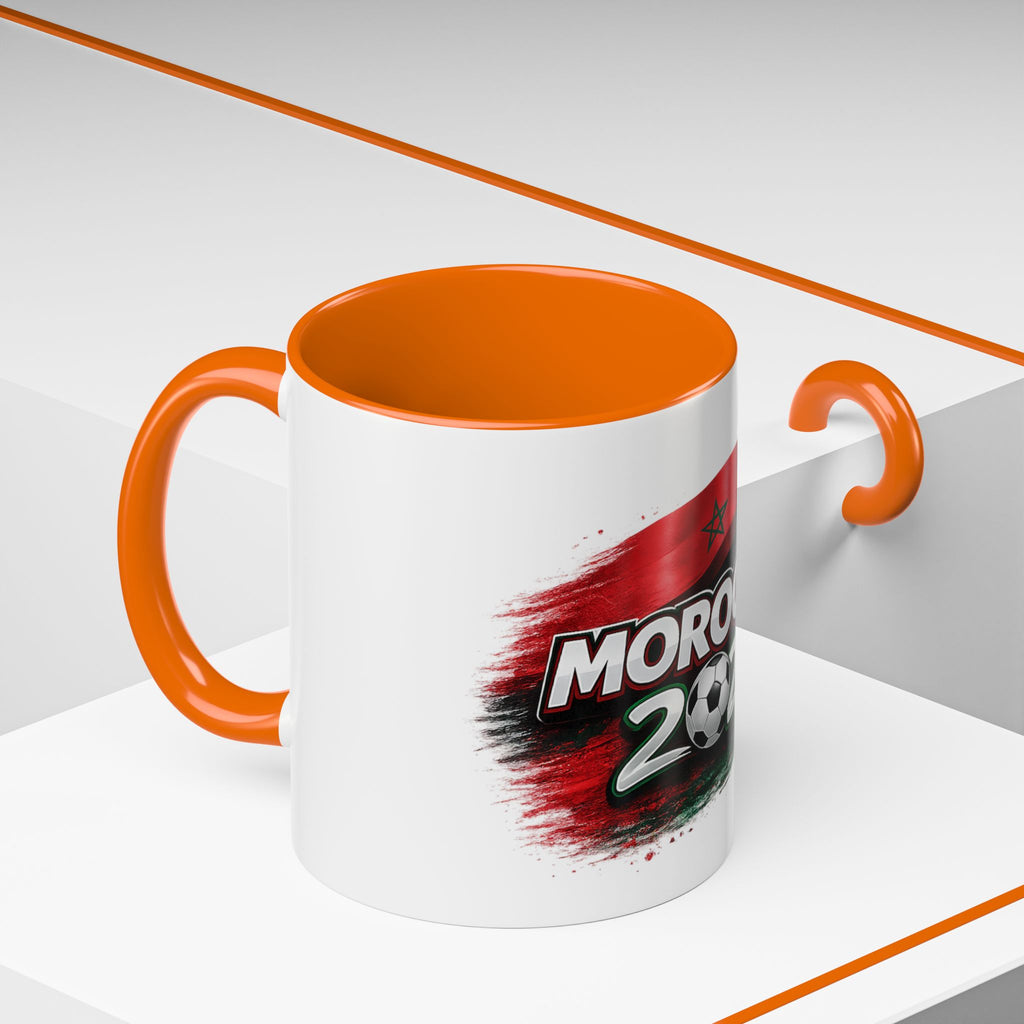 Morocco 2026 Soccer Accent Coffee Mug — Cup Fan Gift