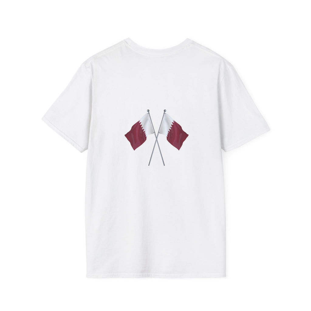 Qatar 2026 Soccer Fan T-Shirt — Maroon Flag Football Cup Support Tee