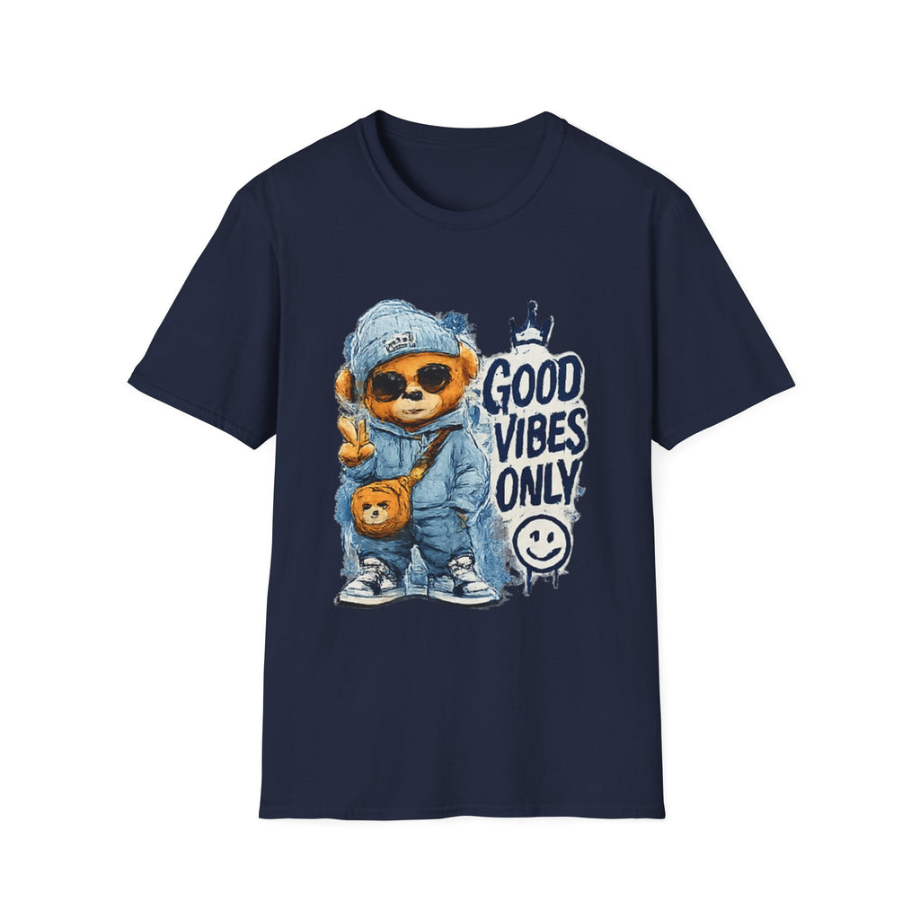 Good Vibes Only Bear T-Shirt — Cute Streetwear Graphic Tee
