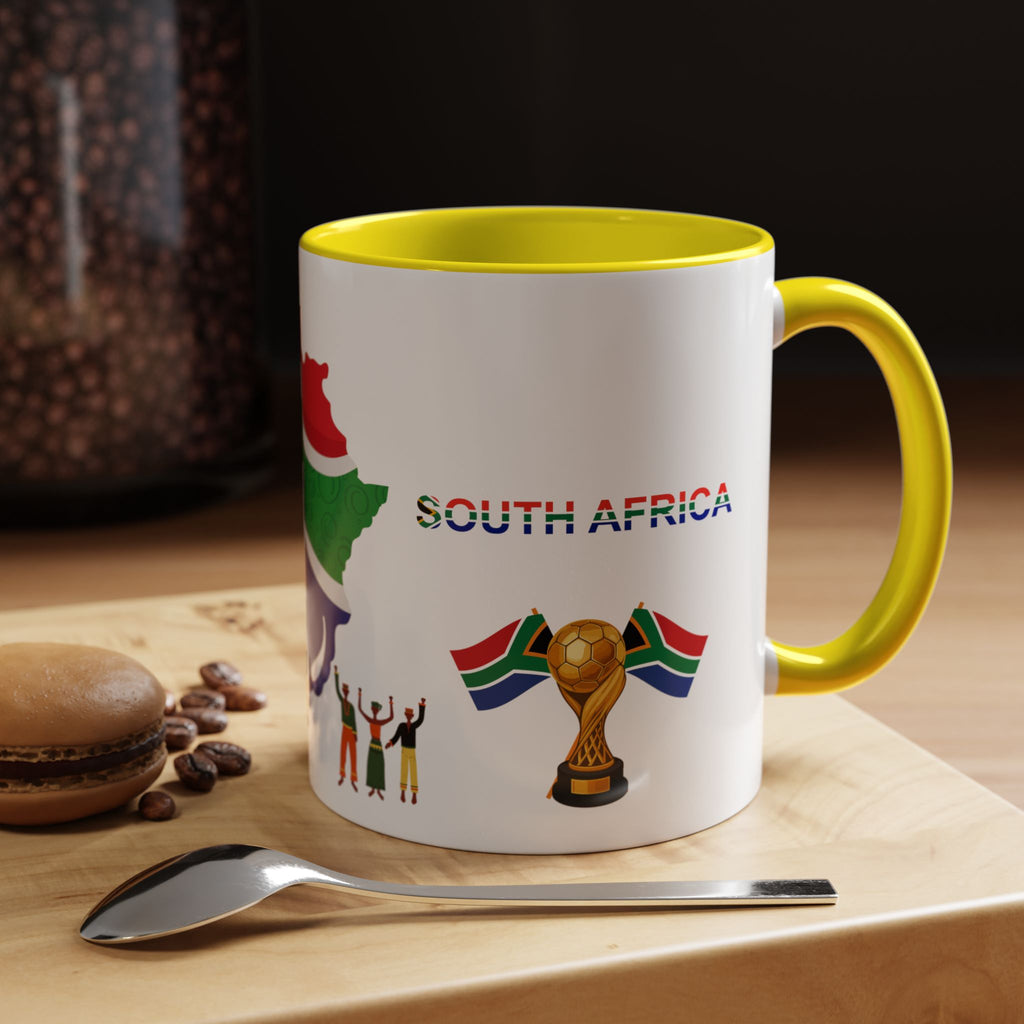 South Africa Coffee Mug — Map, Flag & Trophy Design (11/15oz)