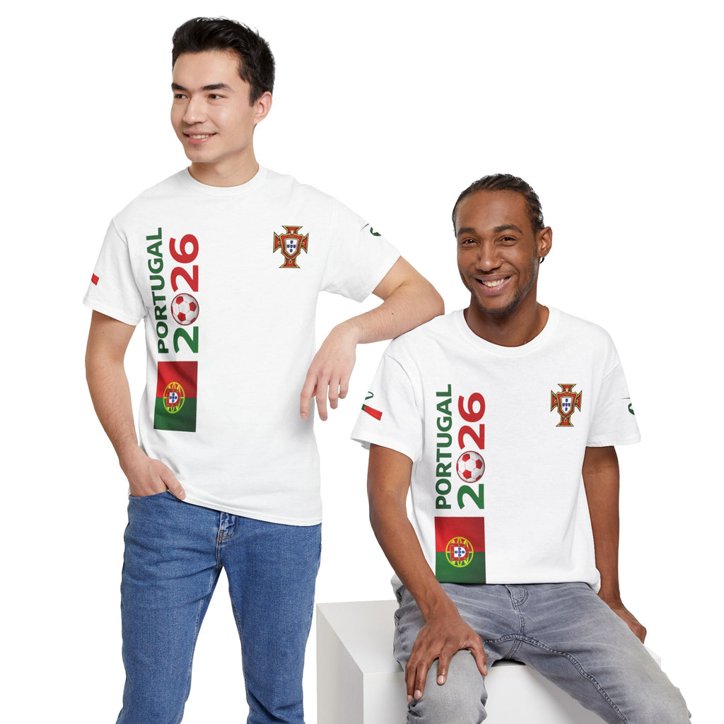 Portugal 2026 Soccer Fan T-Shirt — Map & Flag Cup Supporter Tee