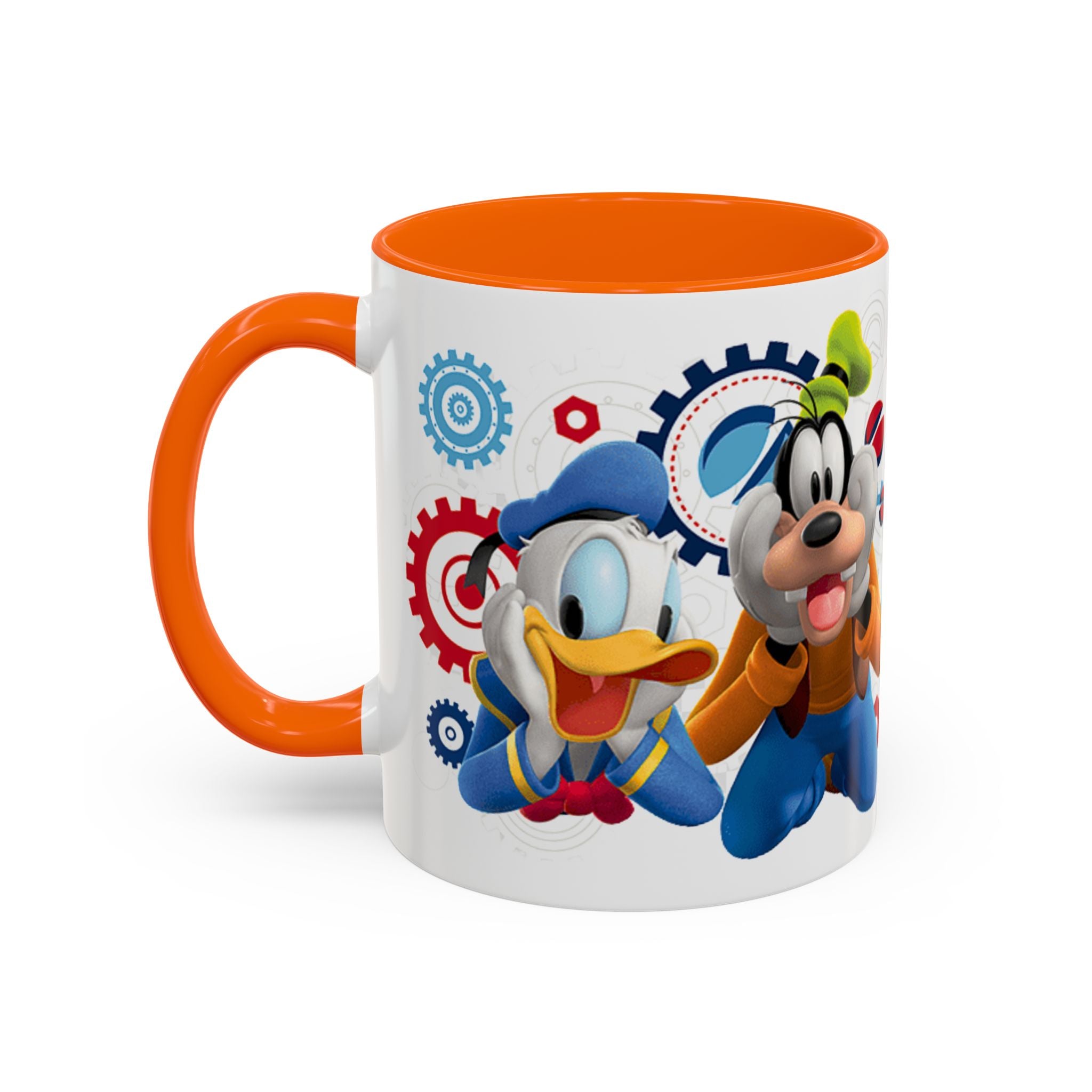 Disney Mickey & Friends Accent Coffee Mug – Mickey, Goofy & Pluto Cartoon Gift (11oz)