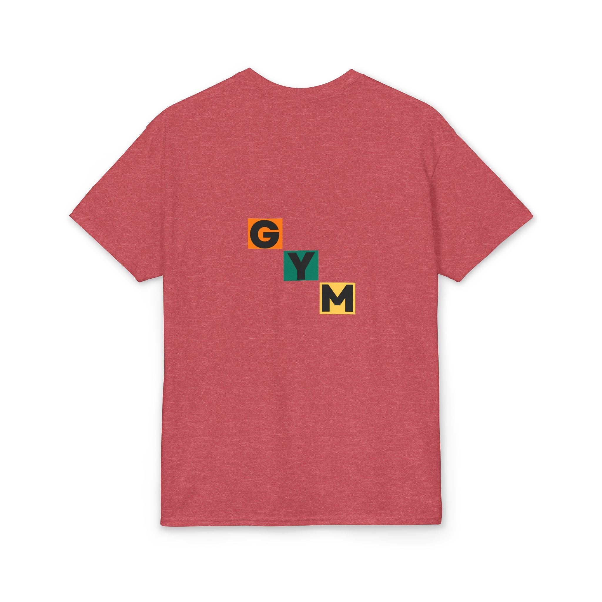Gym Blocks Graphic T-Shirt — Retro Fitness Silhouette Tee