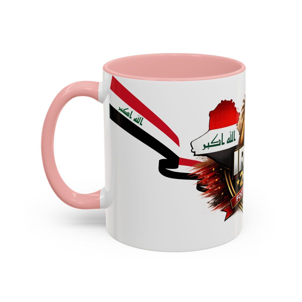 Iraq 2026 Football Cup Accent Coffee Mug – National Team Soccer Fan Gift