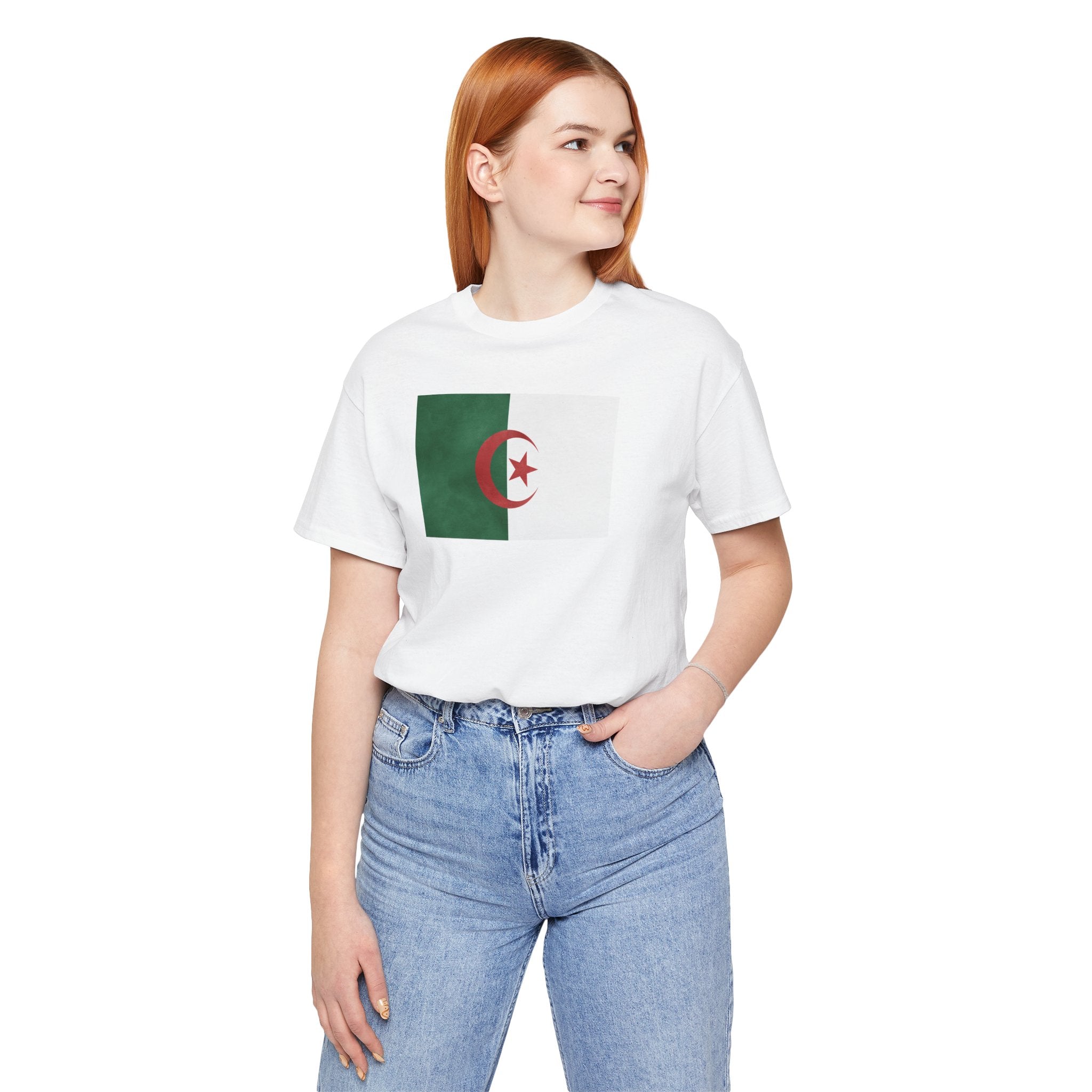 Algeria Flag T-Shirt – 2026 Soccer Fan Tee with Algerian Flags & Crest