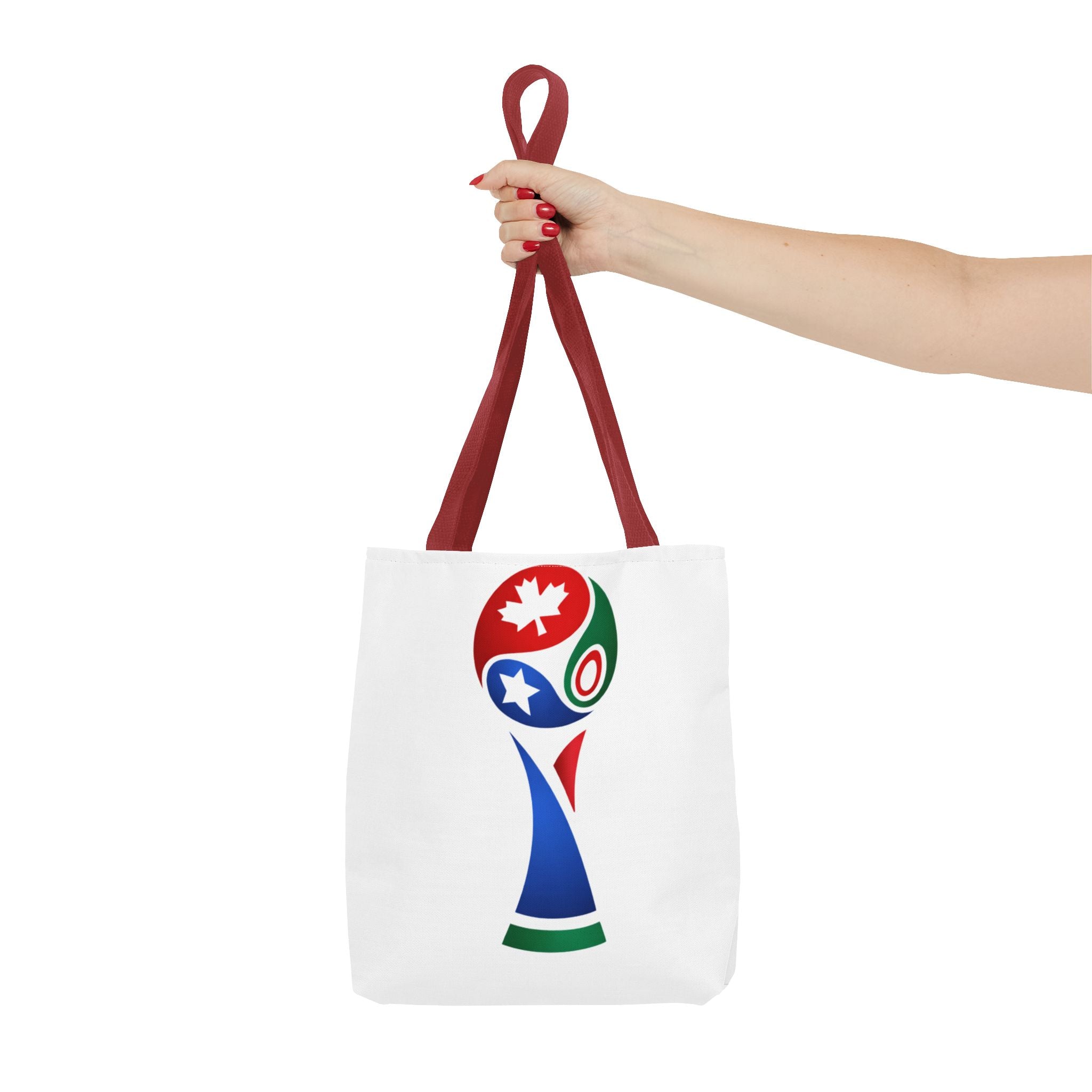 2026 USA Canada Mexico Soccer Trophy Tote Bag — World Cup Style Fan Tote