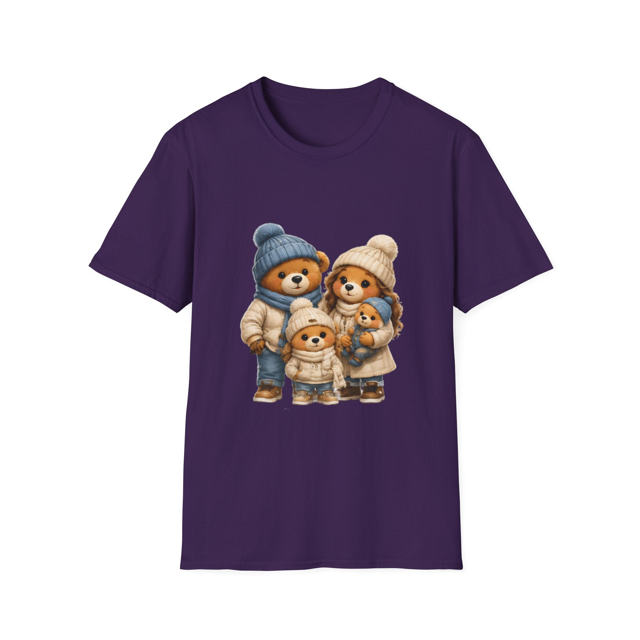 Bear Family Winter Tee — Cute Cozy Holiday Family unisex t Shirt
