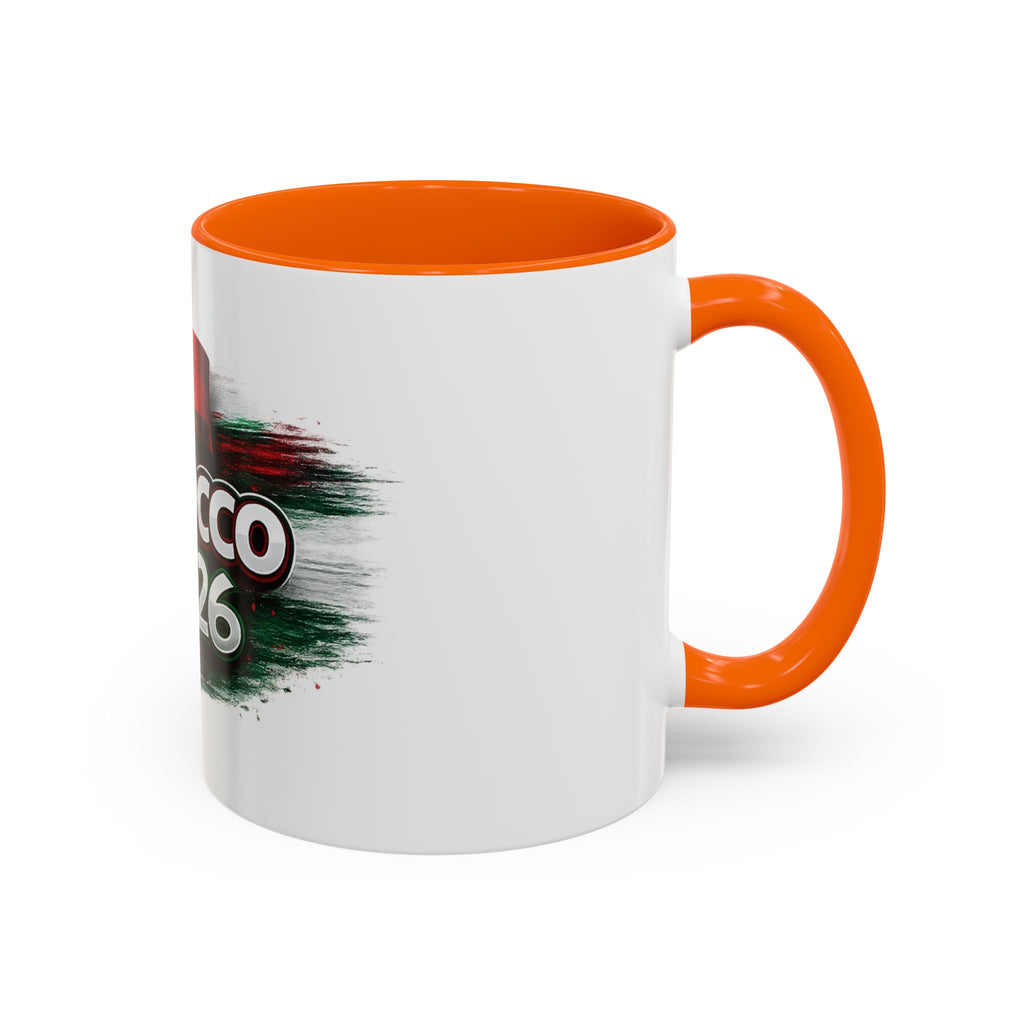 Morocco 2026 Soccer Accent Coffee Mug — Cup Fan Gift