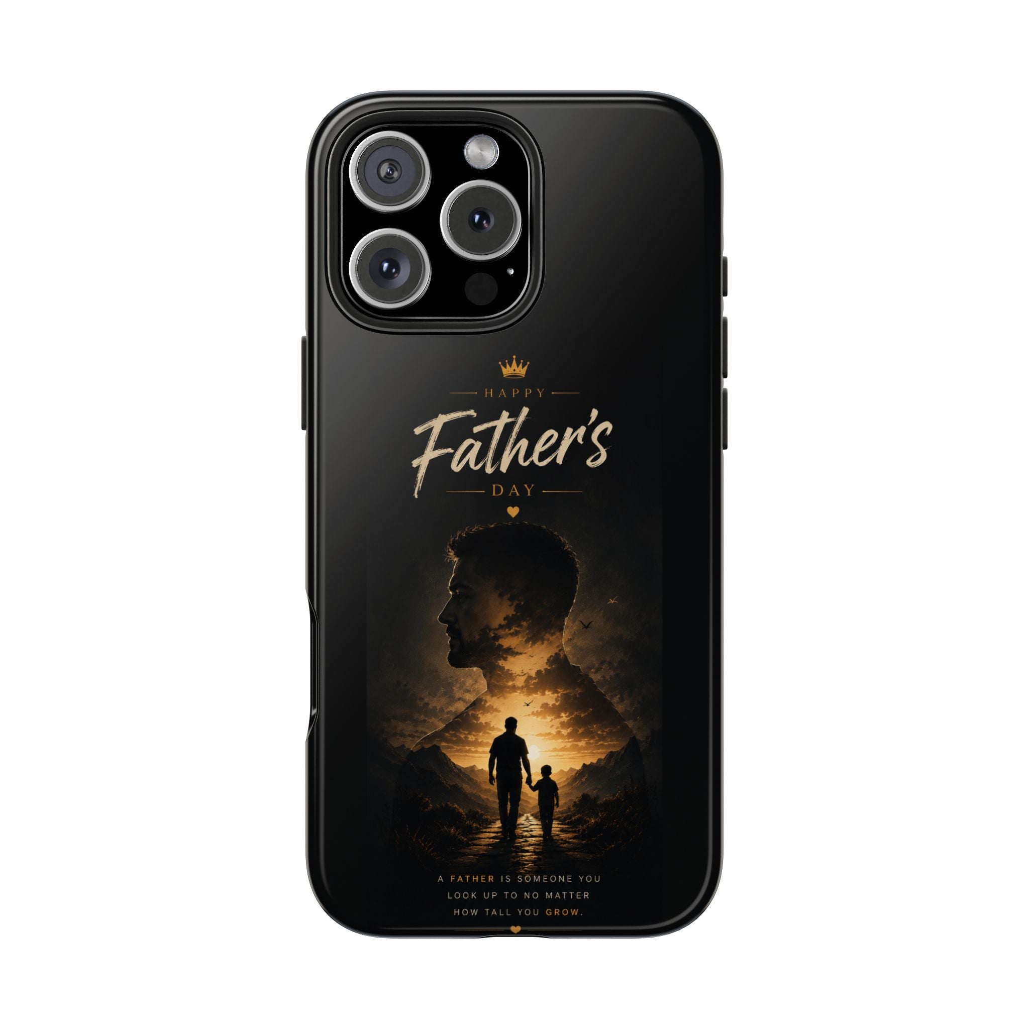 Father's Day Tough Phone Case – Silhouette Dad & Child Tribute
