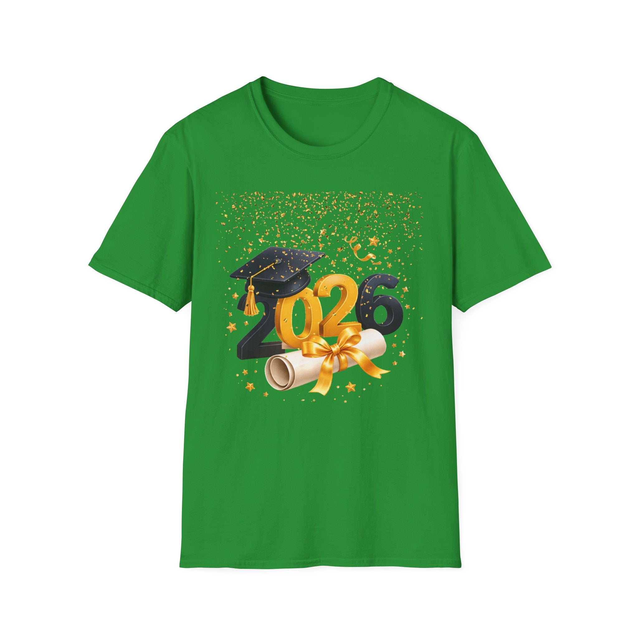 2026 Graduation T-Shirt – Class of 2026 Cap & Diploma Celebration Tee
