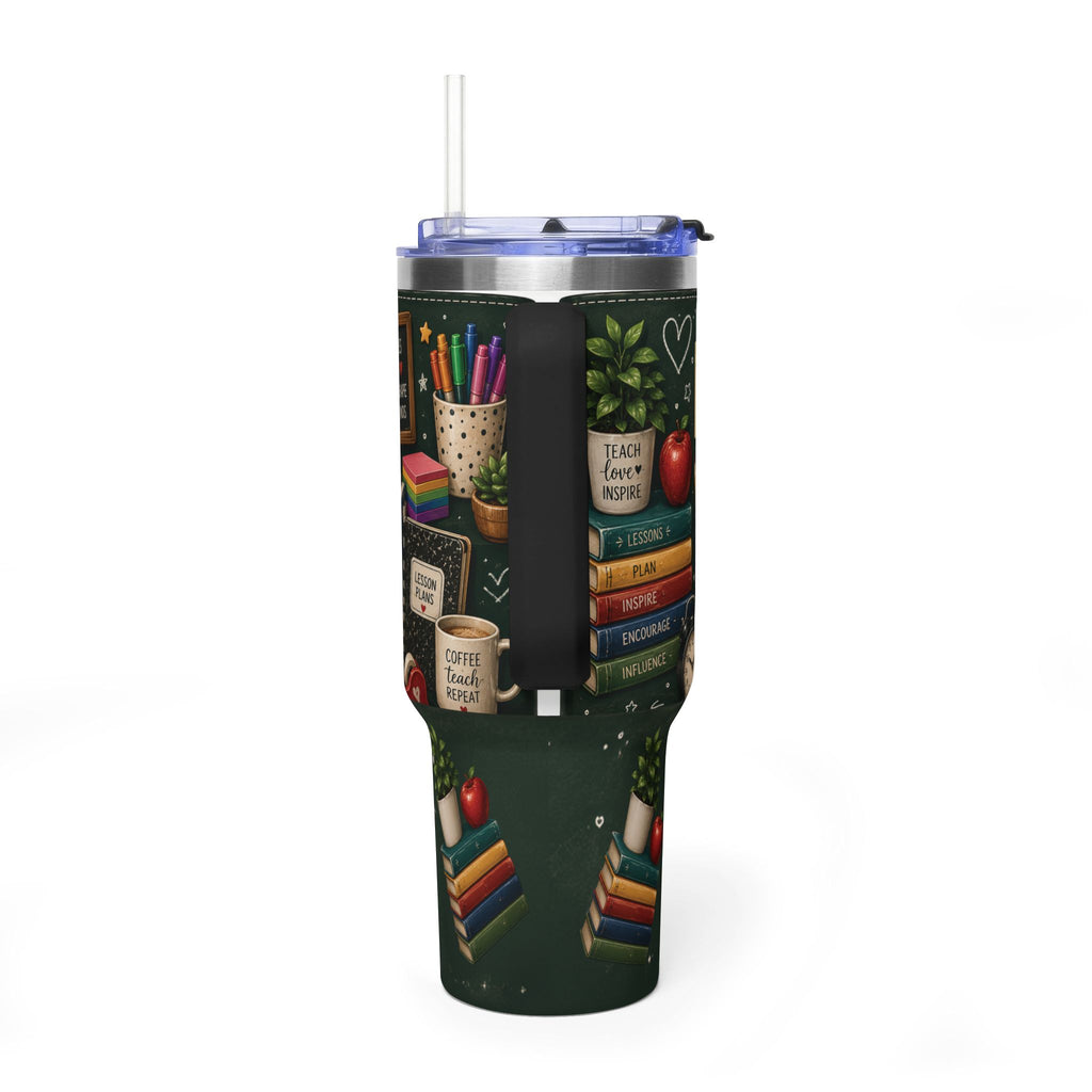Teacher Nutrition Facts 40oz Vacuum Tumbler — Insulated Teacher Coffee Cup