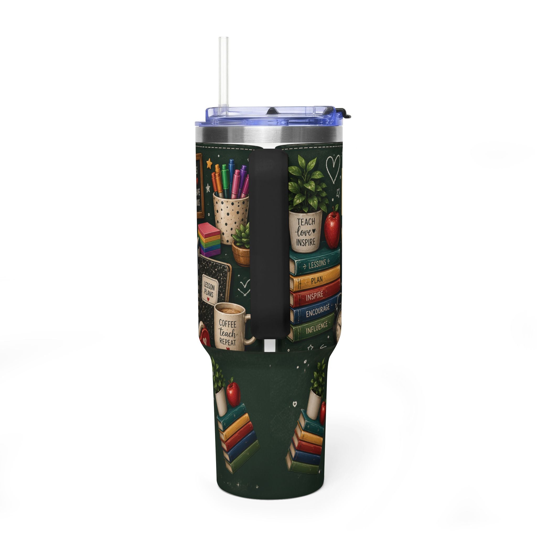 Teacher Nutrition Facts 40oz Vacuum Tumbler — Insulated Teacher Coffee Cup