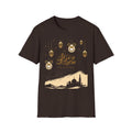 Eid Mubarak T-Shirt — Gold Lanterns & Mosque Silhouette