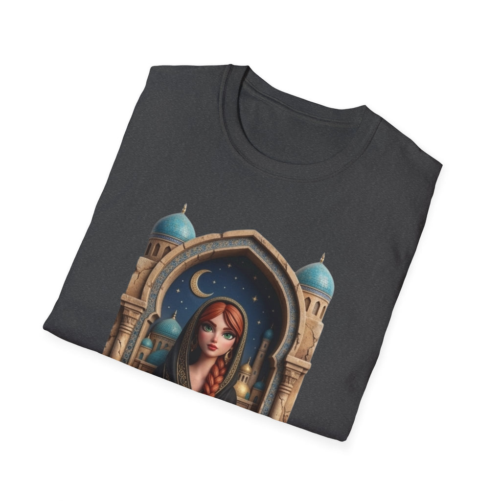 Arabic Princess Portrait T-Shirt — Middle Eastern Archway Art Tee