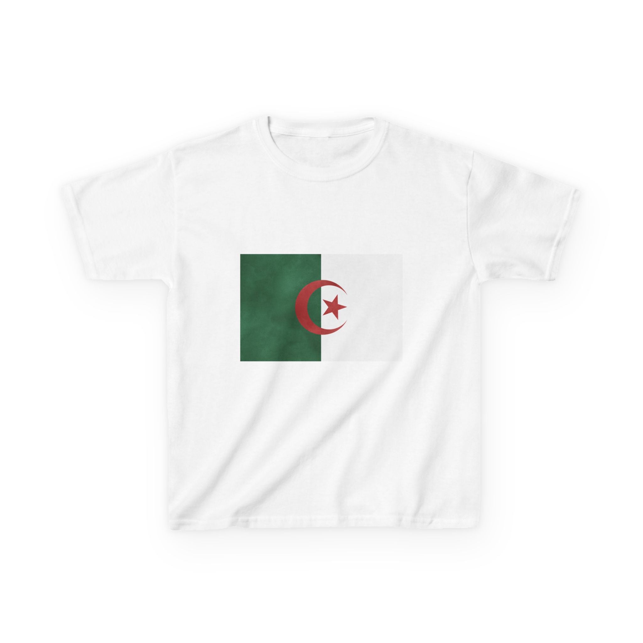 Algeria Flag Kids Tee — 2026 Map & Crescent Soccer Pride Shirt