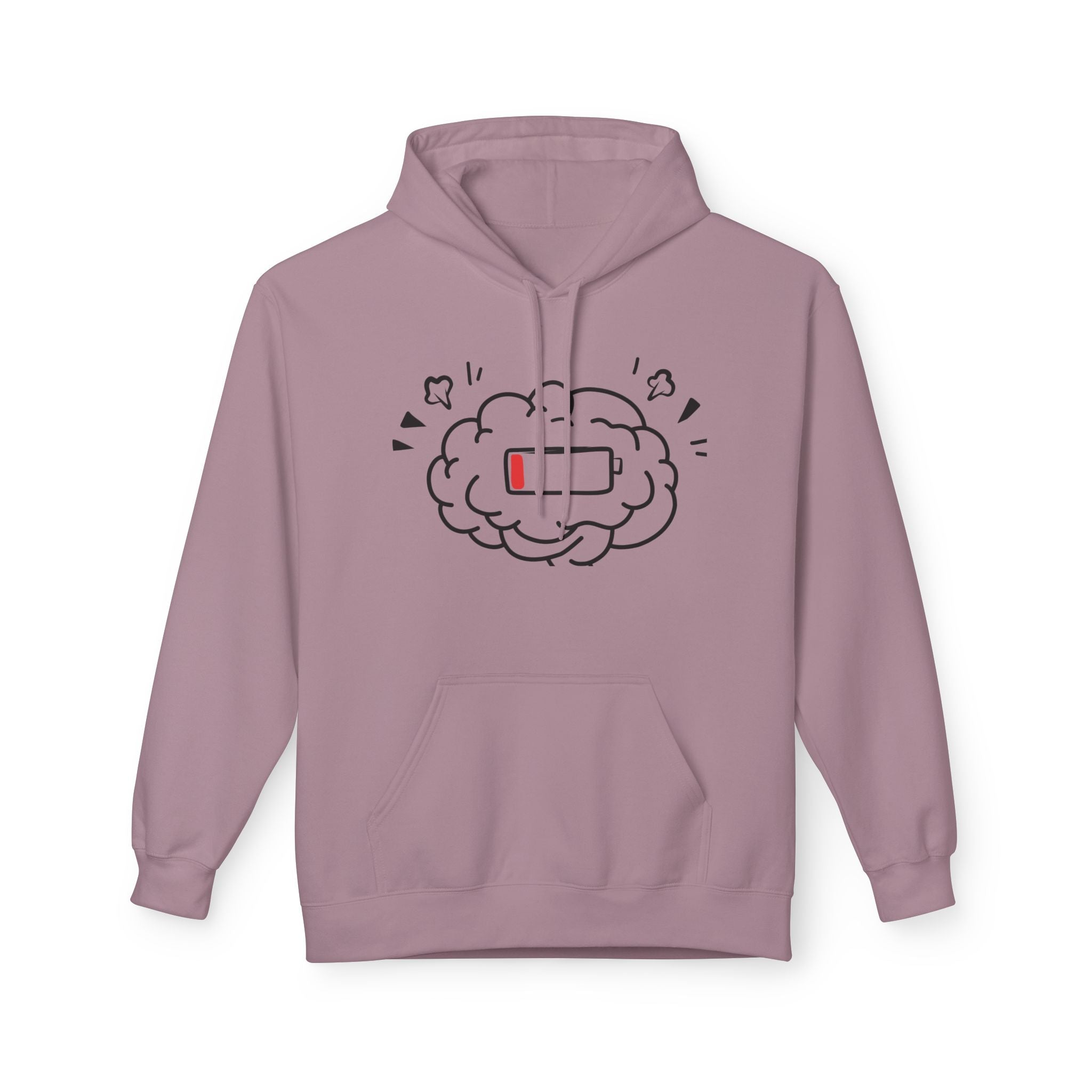 Low Battery Human Unisex Midweight Softstyle Fleece Hoodie
