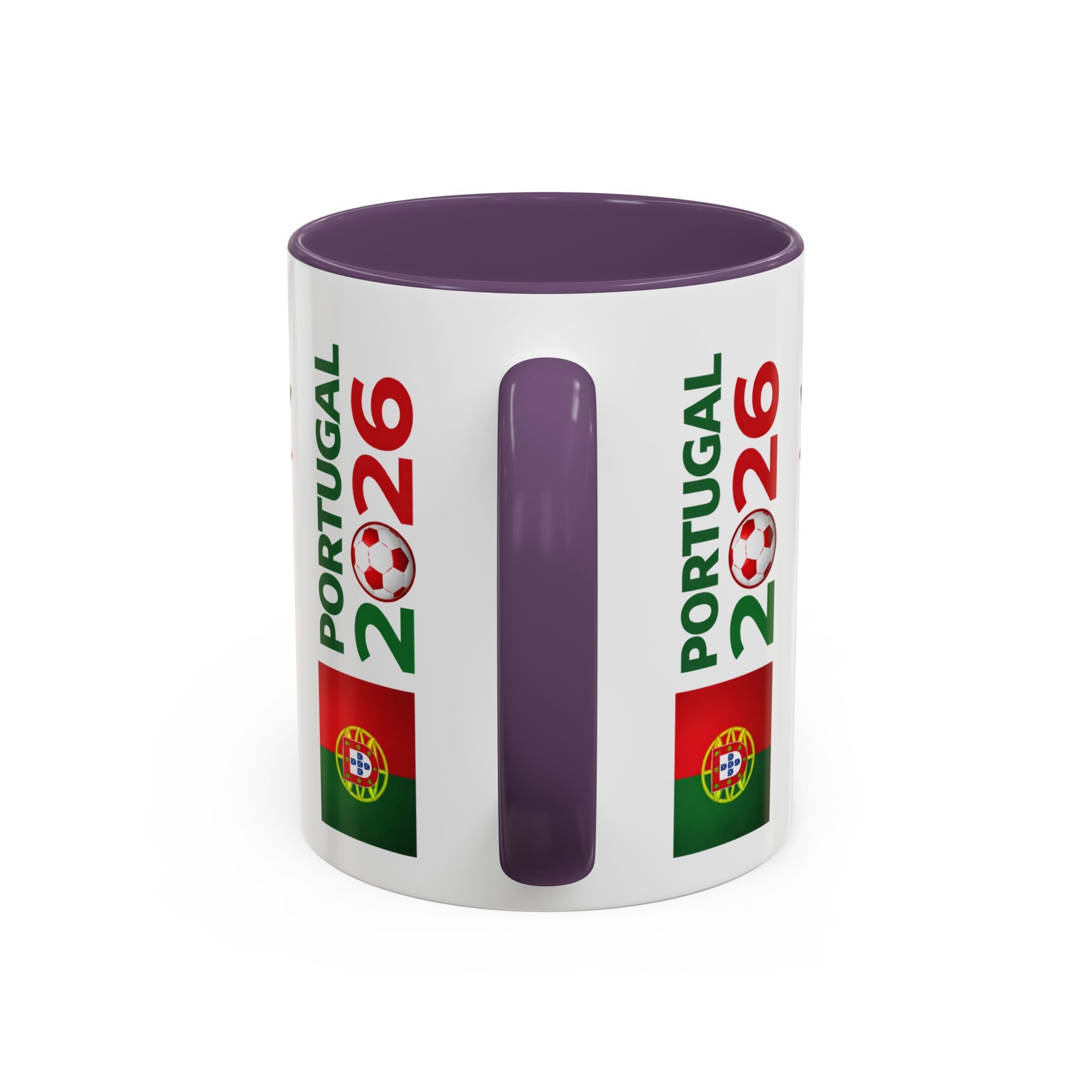 Portugal 2026 Soccer Cup Accent Coffee Mug – Portugal 2026 Trophy Design