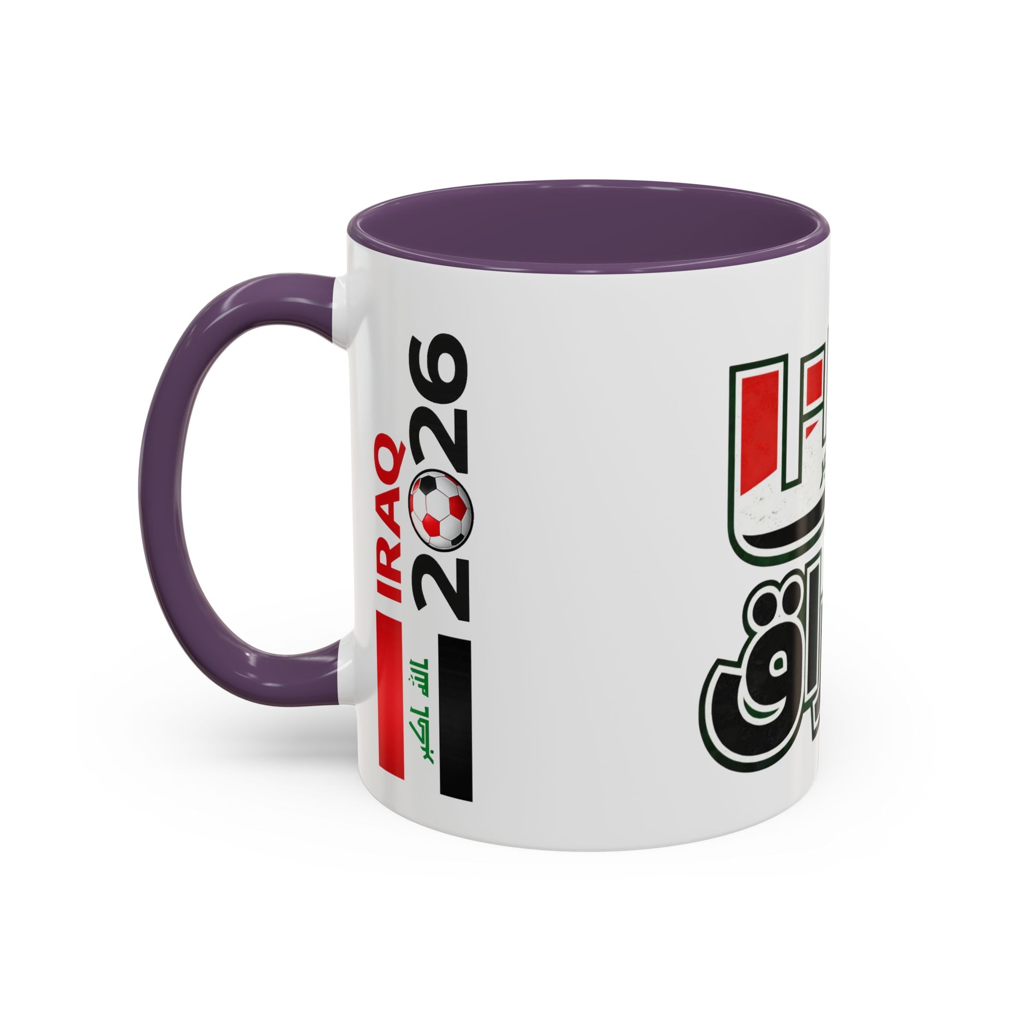 Iraq 2026 Accent Coffee Mug — Arabic Pride Flag Design