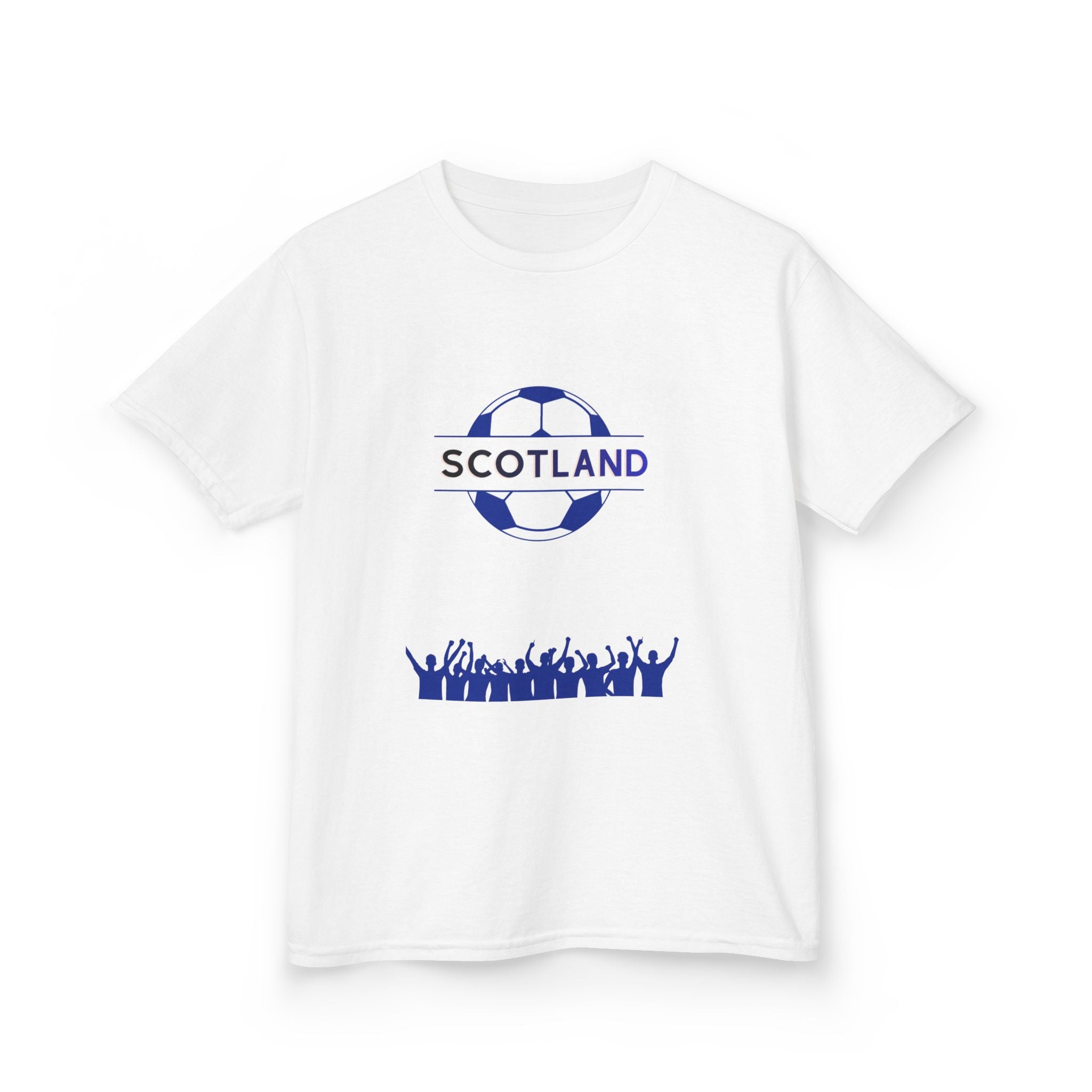 Scotland Kids Soccer T‑Shirt — Scottish Flag Map & Fans Tee